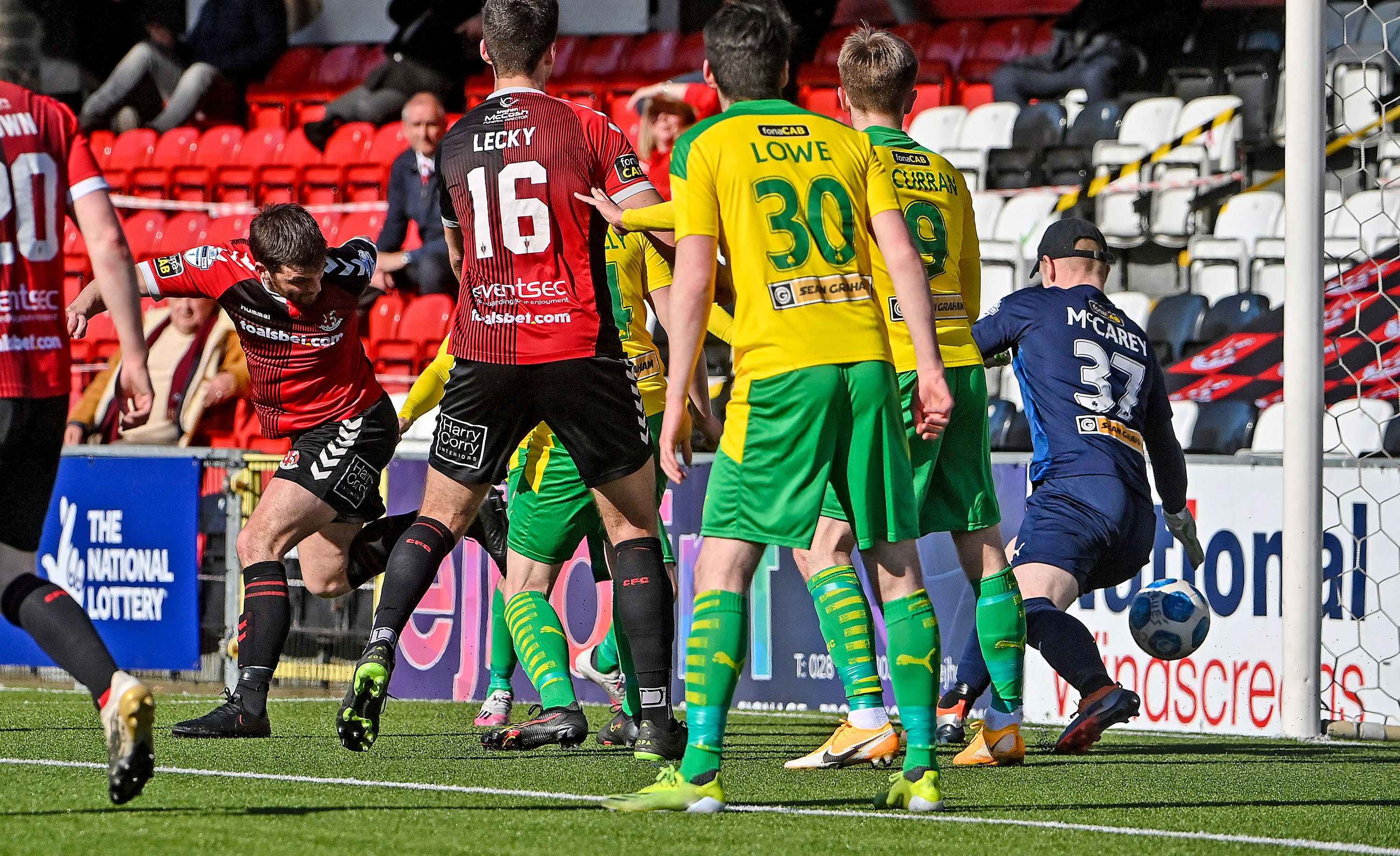 Philip Lowry finds the net for the opening goal