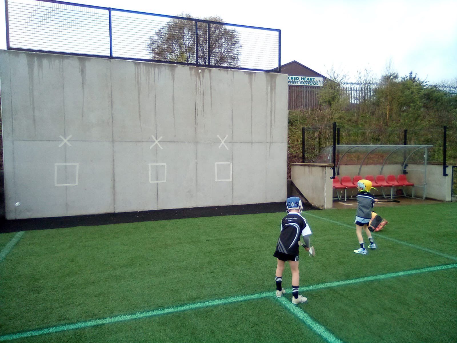 MAITH SIBH: Young Ardoyne Gaels take advantage of their new hurling wall this week