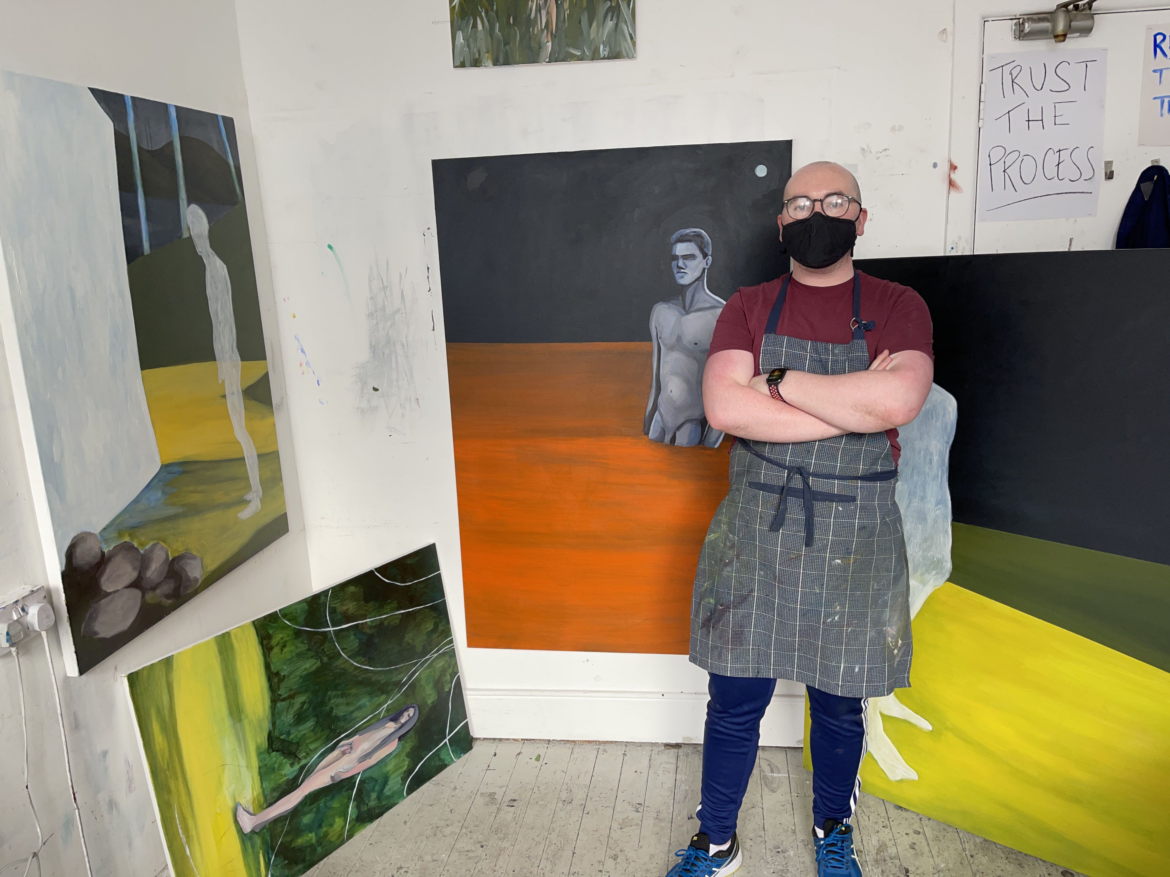 BOOST: £1,000 grant will allow Patrick Hickey to devote more time to his art work.