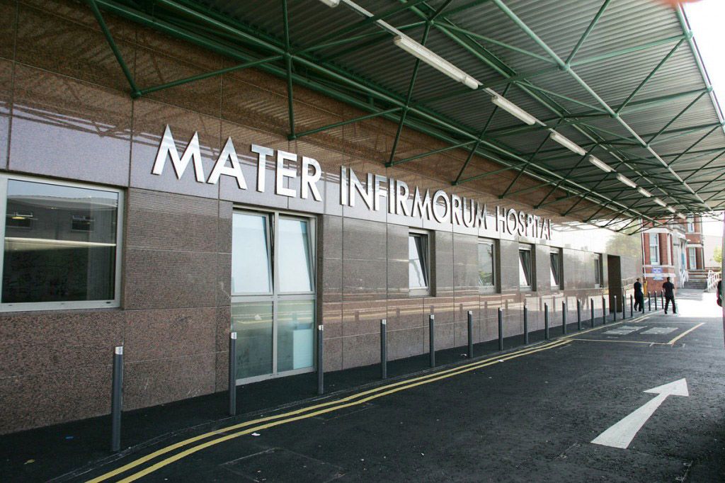 HOSPITAL THANKS TO STAFF: The Mater Hospital on the Crumlin Road has been the designated Belfast Trust hospital since the start of the Covid-19 pandemic