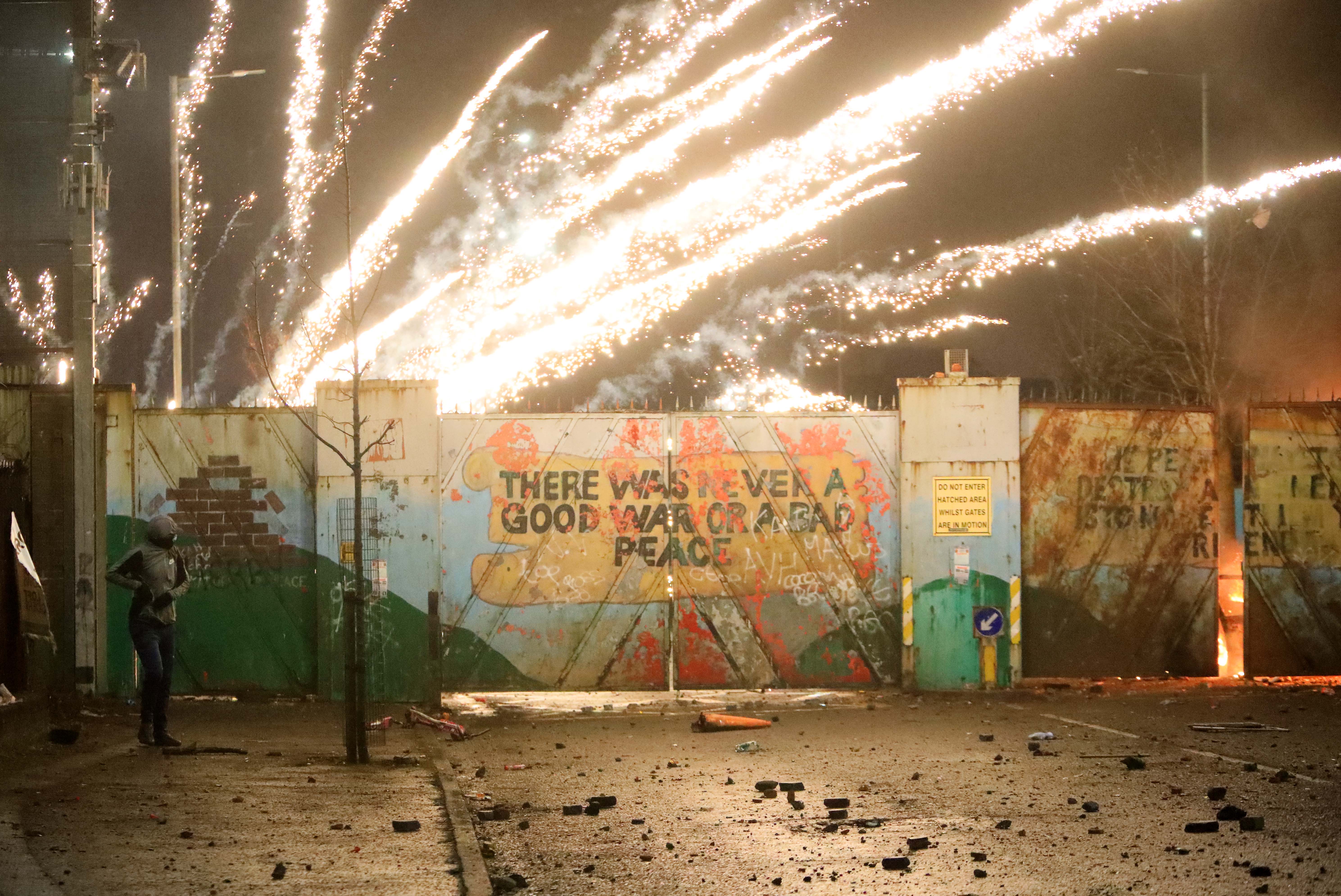 PREDICTABLE: Loyalists are threatening more violence like last month\'s rioting at Lanark Way