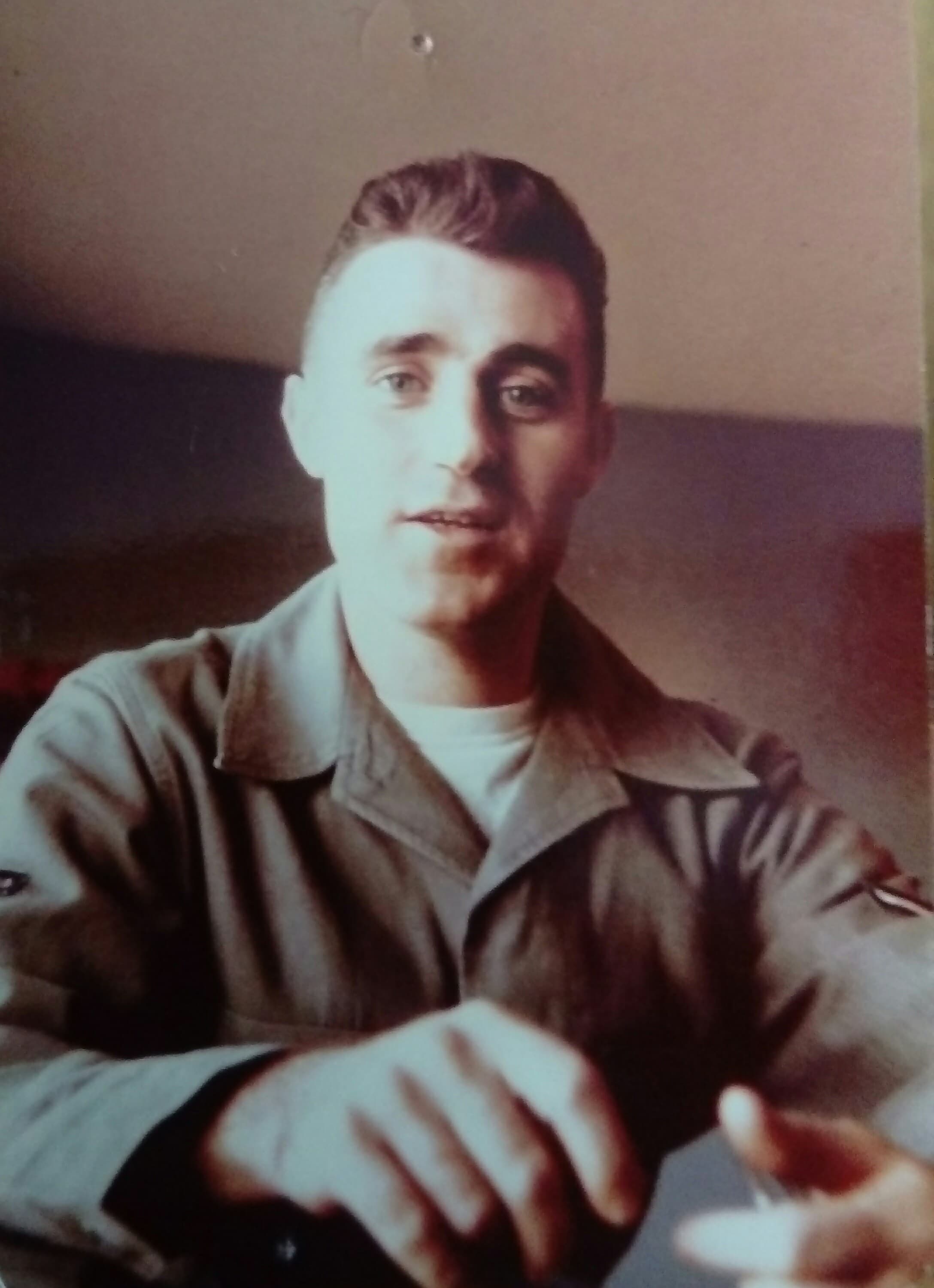 SPREADING HIS WINGS: A young Gerard after he enlisted in the US Air Force