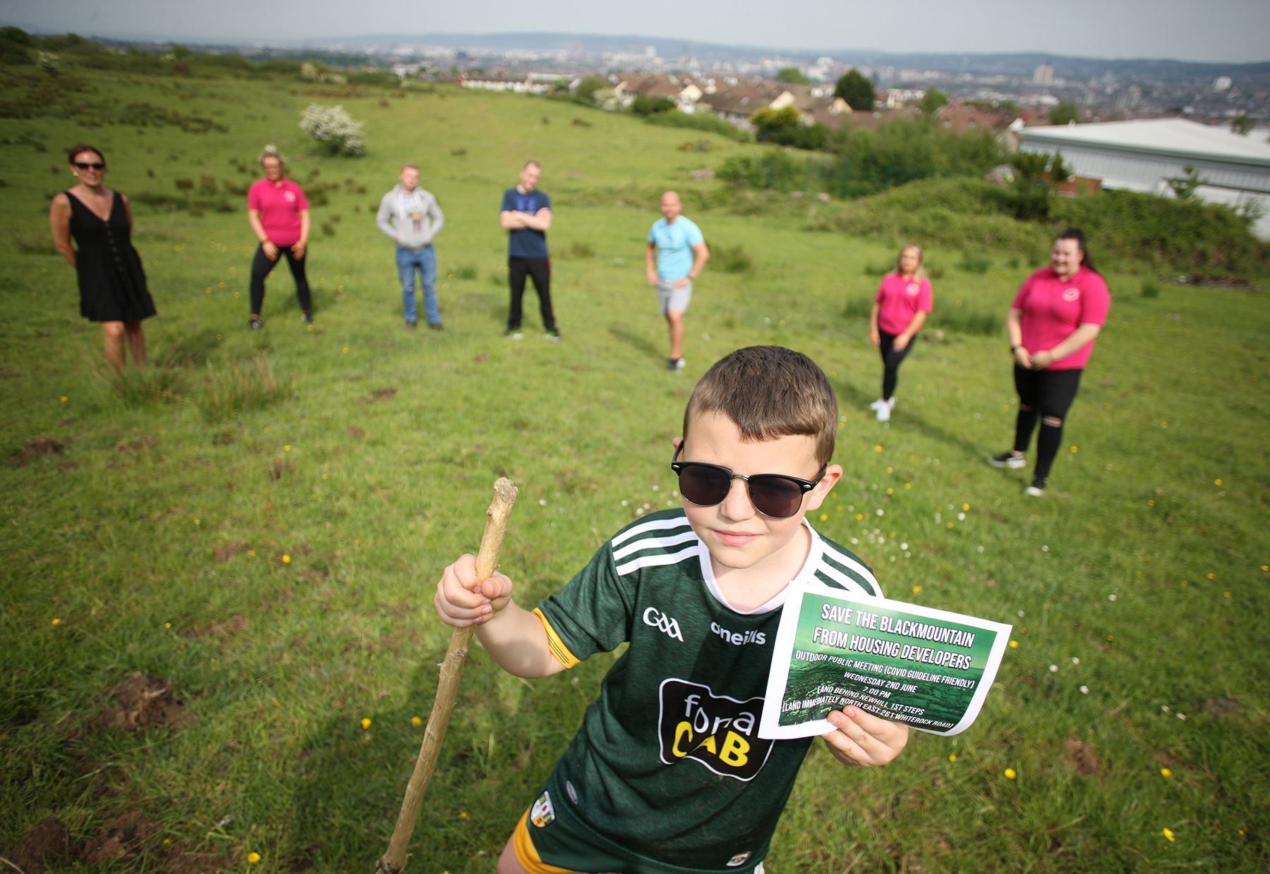 SAVE THE MOUNTAIN: Pádraig Barr and residents are campaigning against housing development plans by Radius