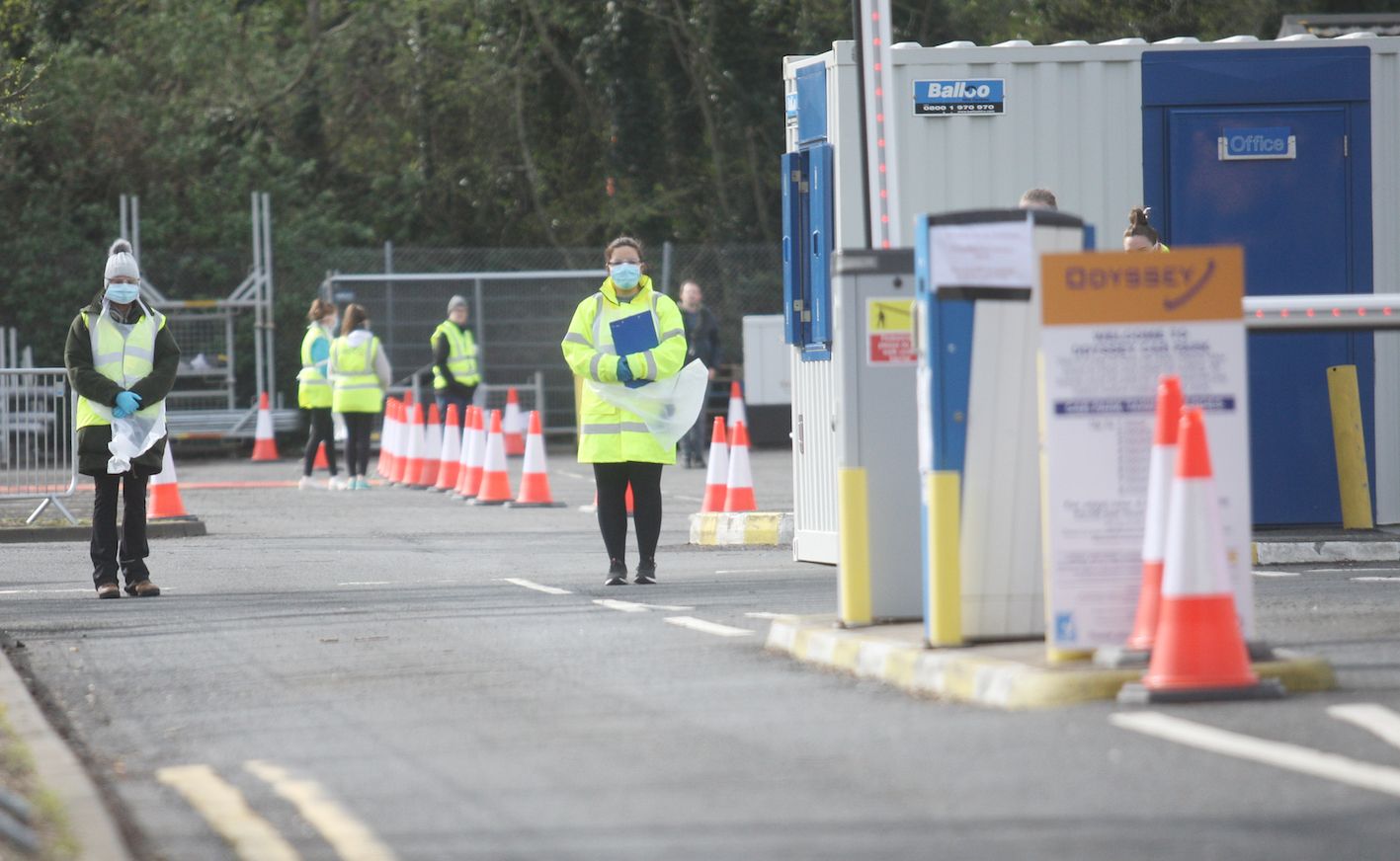 COVID TEST CENTRE: North Belfast MLA Carál Ní Chuilín warns the pandemic will worse inequalities