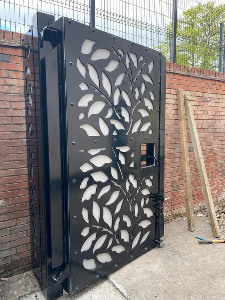 REDESIGNED: The new gates at Duncairn Gardens/New Lodge interface