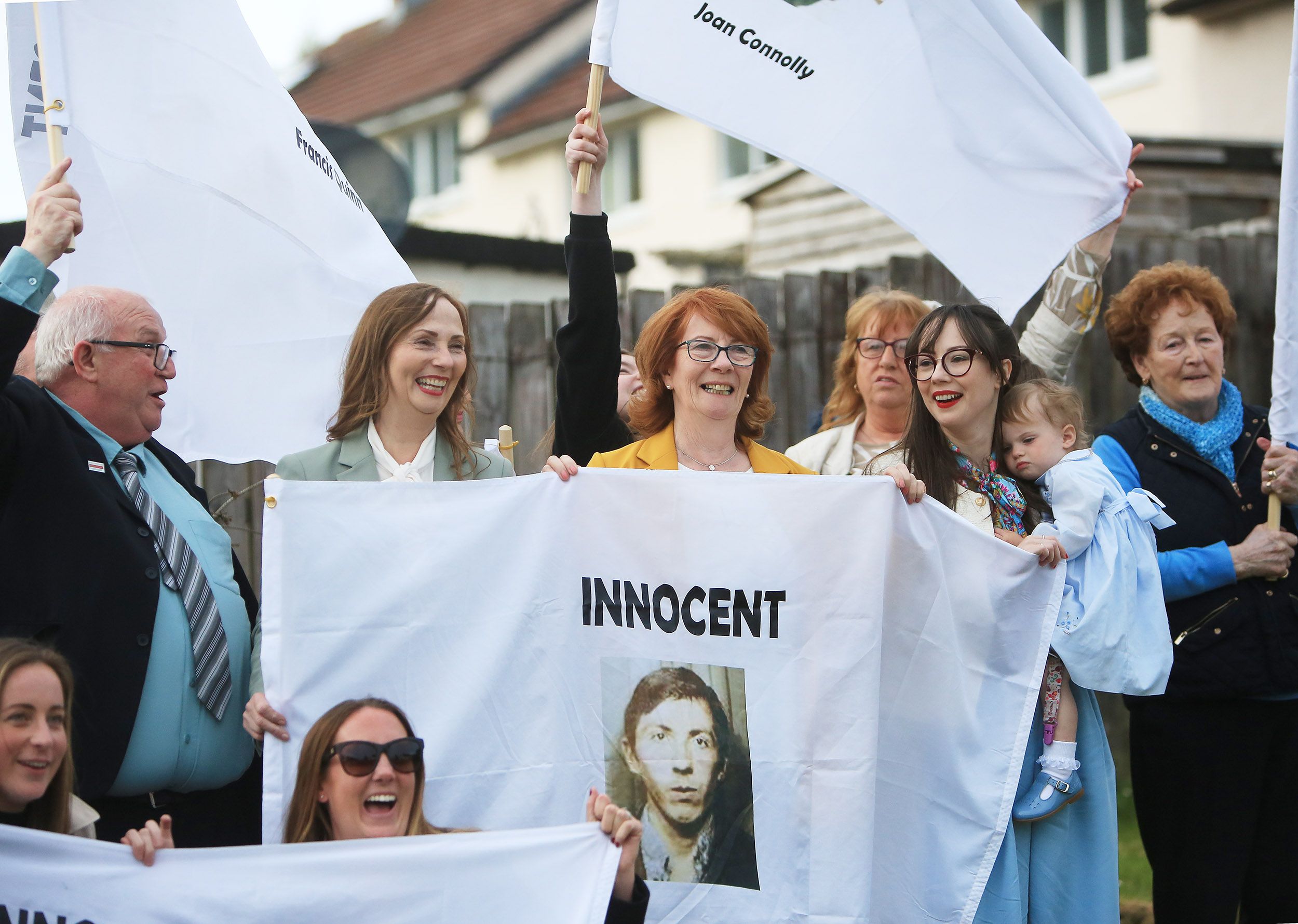 \"A REMARKABLE COMMUNITY\": The Ballymurphy Massacre families took part in a cavalcade through the Upper Springfield on Tuesday evening. 