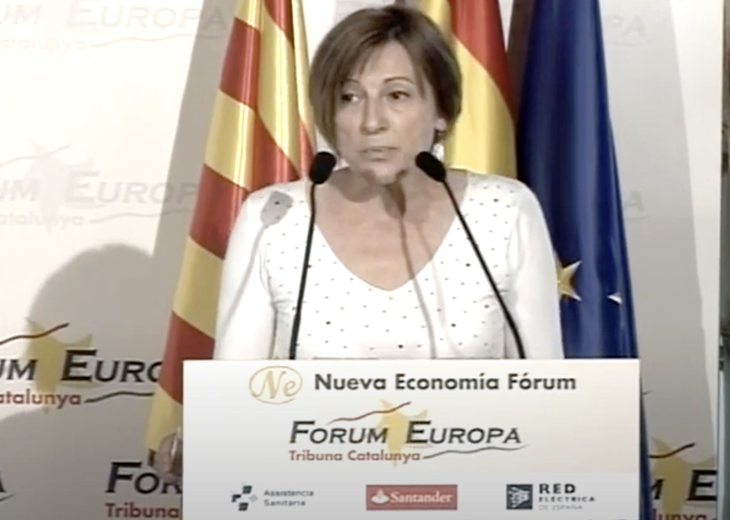 SPANISH \"COURTS ARE HIGHLY POLITICISED\": From Catalan Parliament President Carme Forcadell