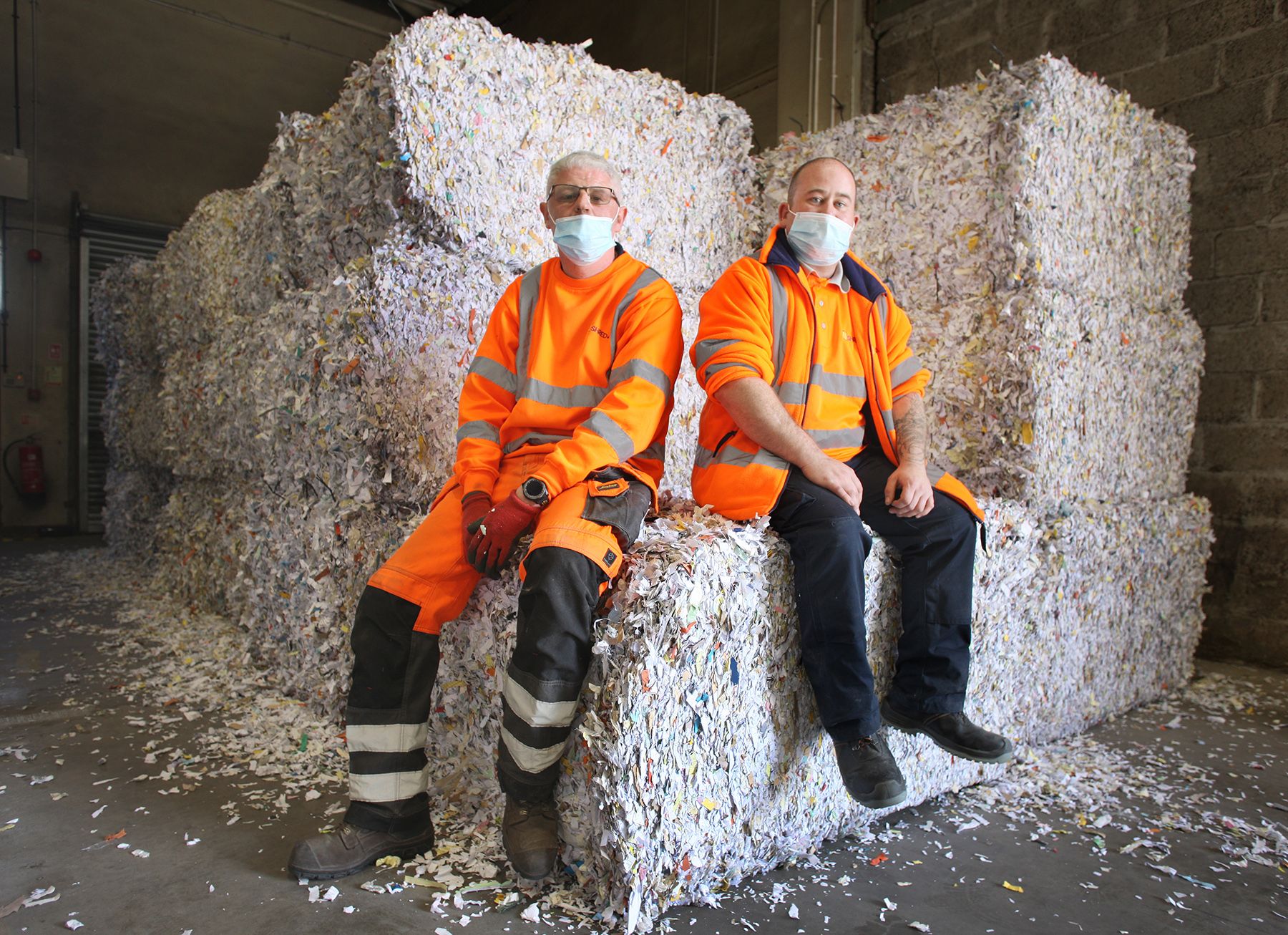 TOP OF THE PILE: Thomas Bradshaw and Stephen McCleung of USEL in North Belfast