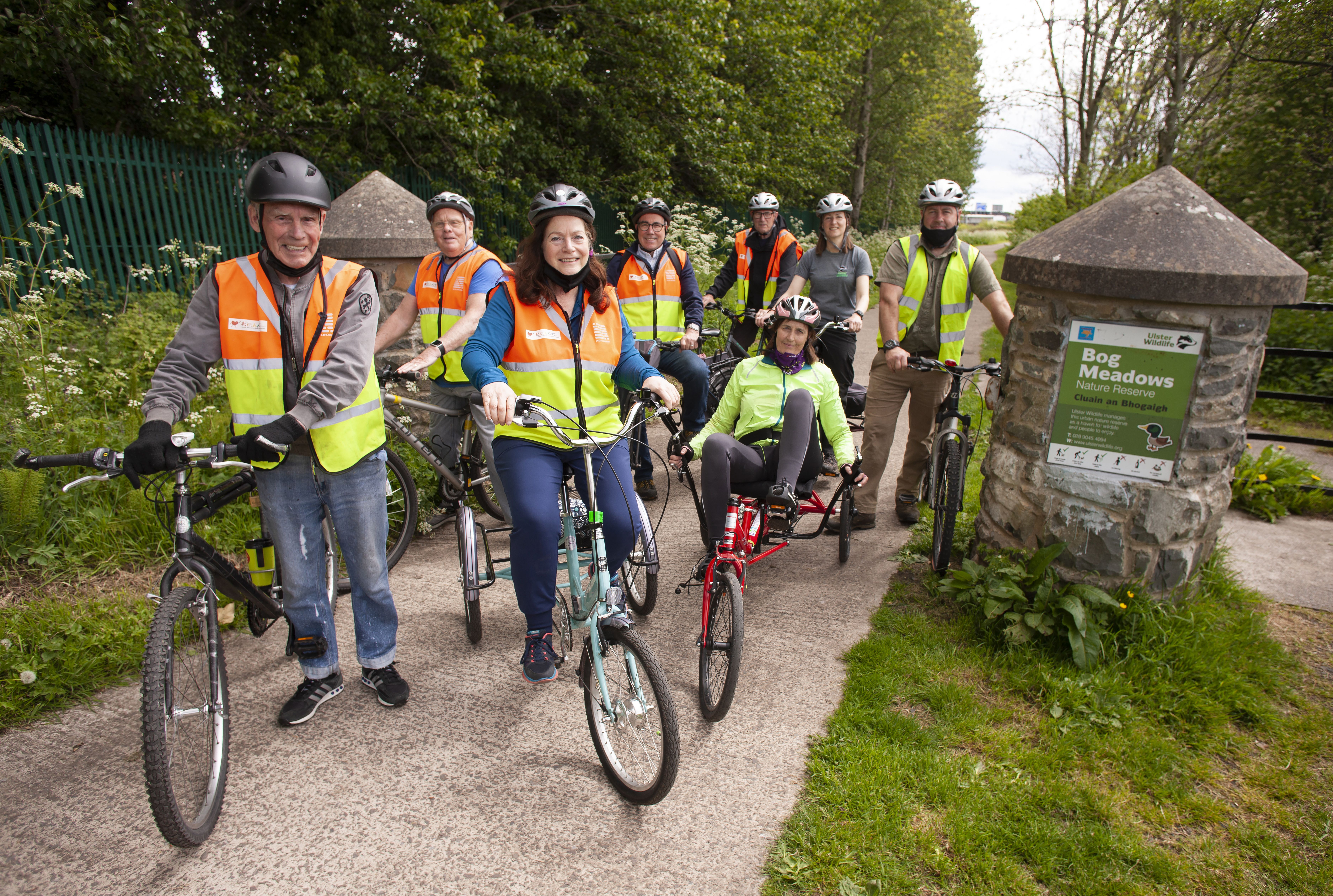 ON YOUR BIKE: Campaigners from the Wheely Inclusive cycling group are due to meet Minister Nichola Mallon 