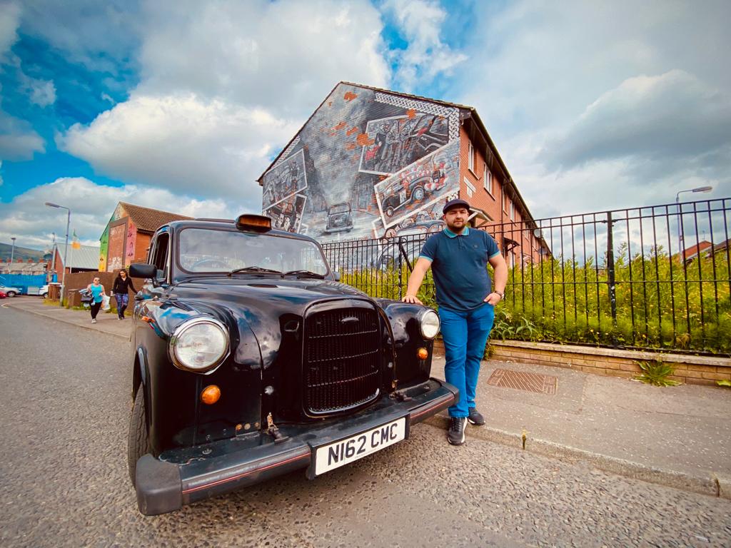 RARE: Patrick \'Chopper\' McKay with the vehicle