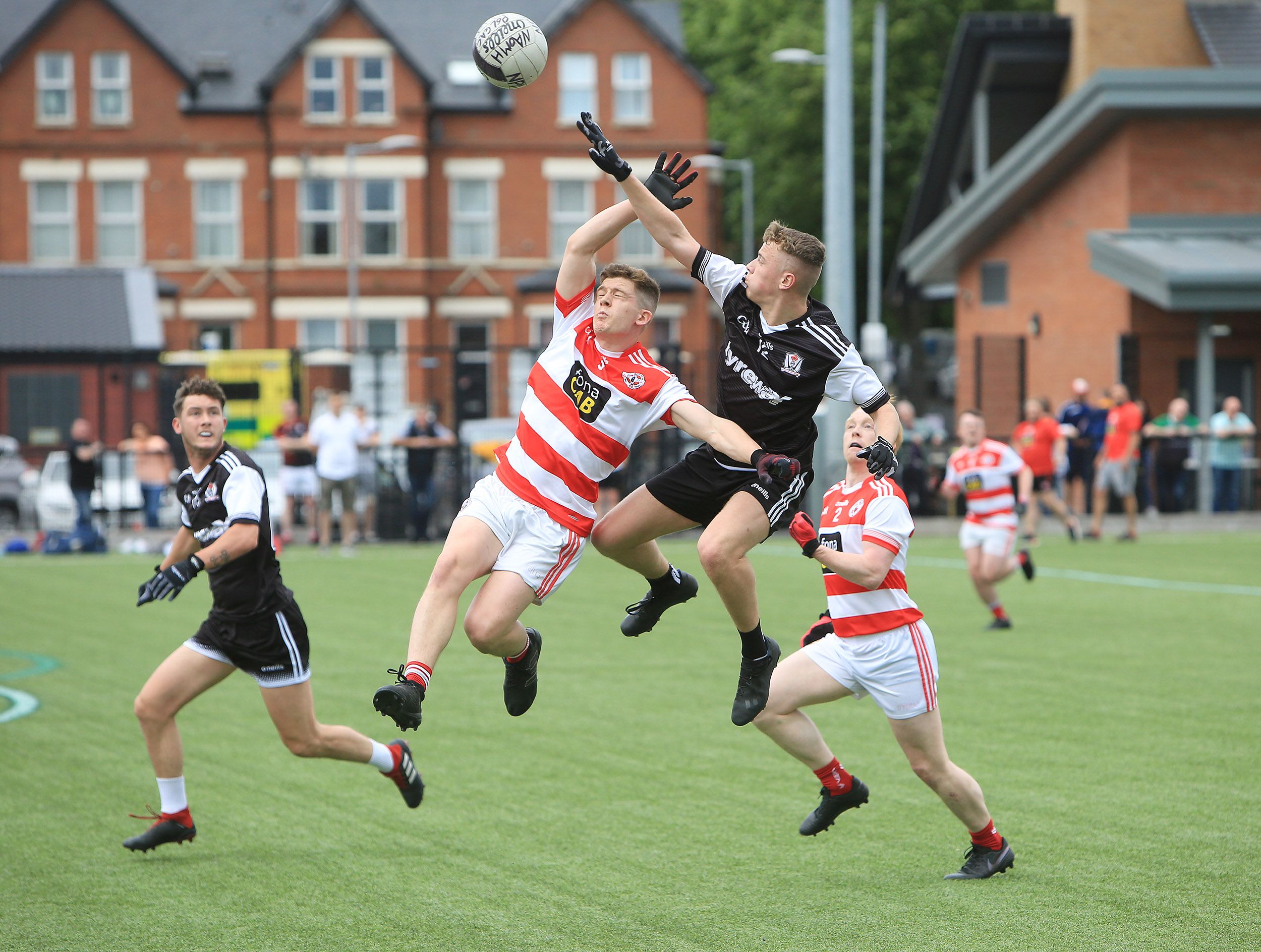 Action from Sunday\'s clash at Fennell Park
