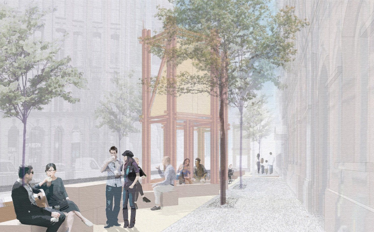 TRANSFORMATION: An artist\'s impression of the new-look Adelaide Street