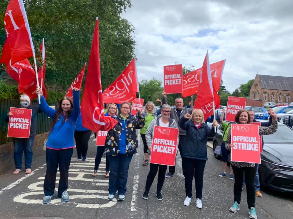 PICKET: Creche Workers were joined by people from across the trade union movement on Friday as they announced plans to intensify industrial action