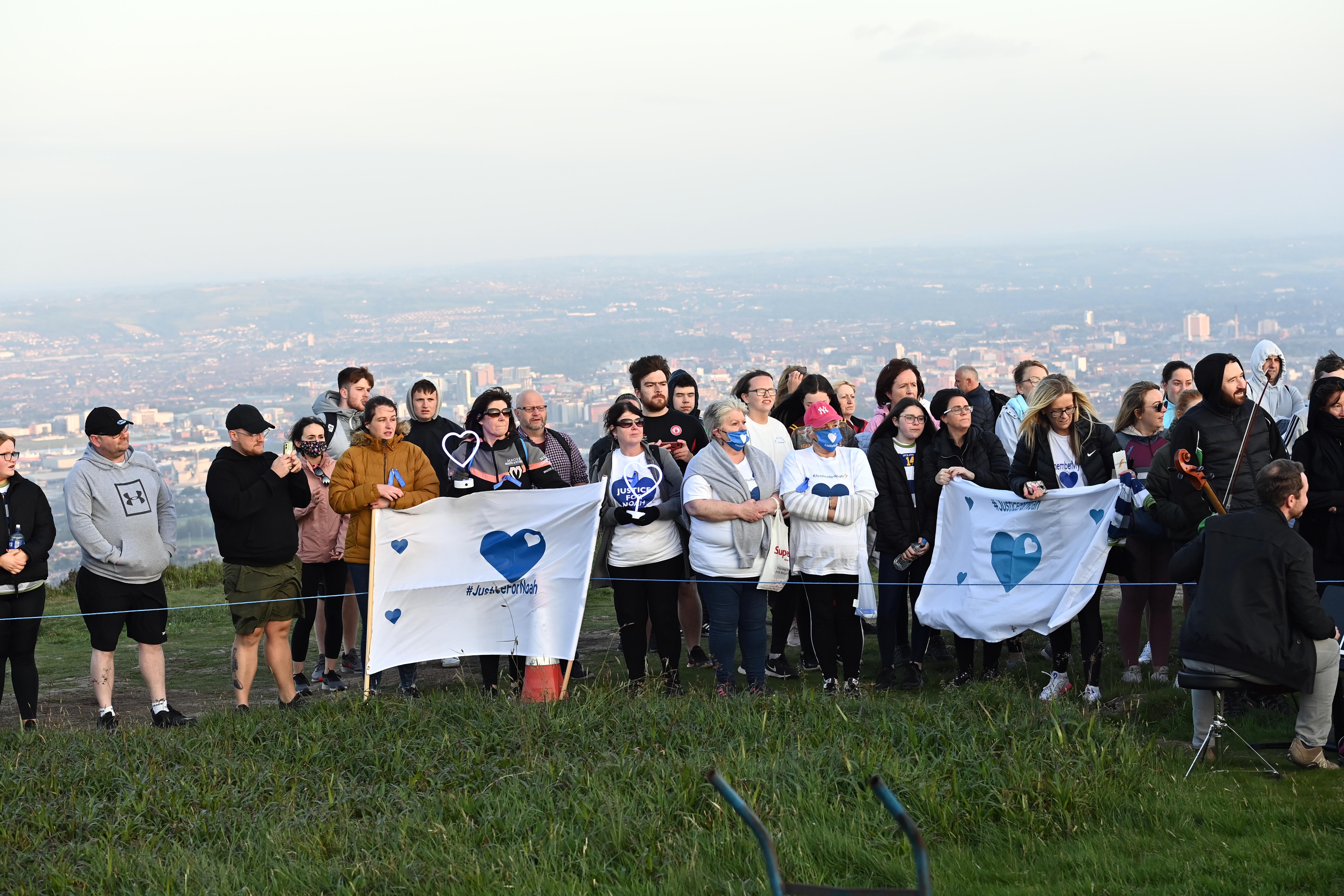 ANNIVERSARY: A vigil took place on Cave Hill on Monday evening on the first anniversary of the disappearance of teenager Noah Donohoe