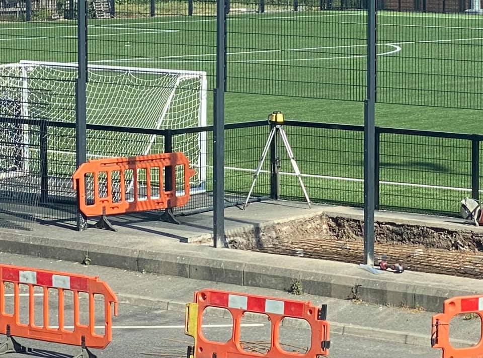 UPGRADE: Work on the new stand got under way this week