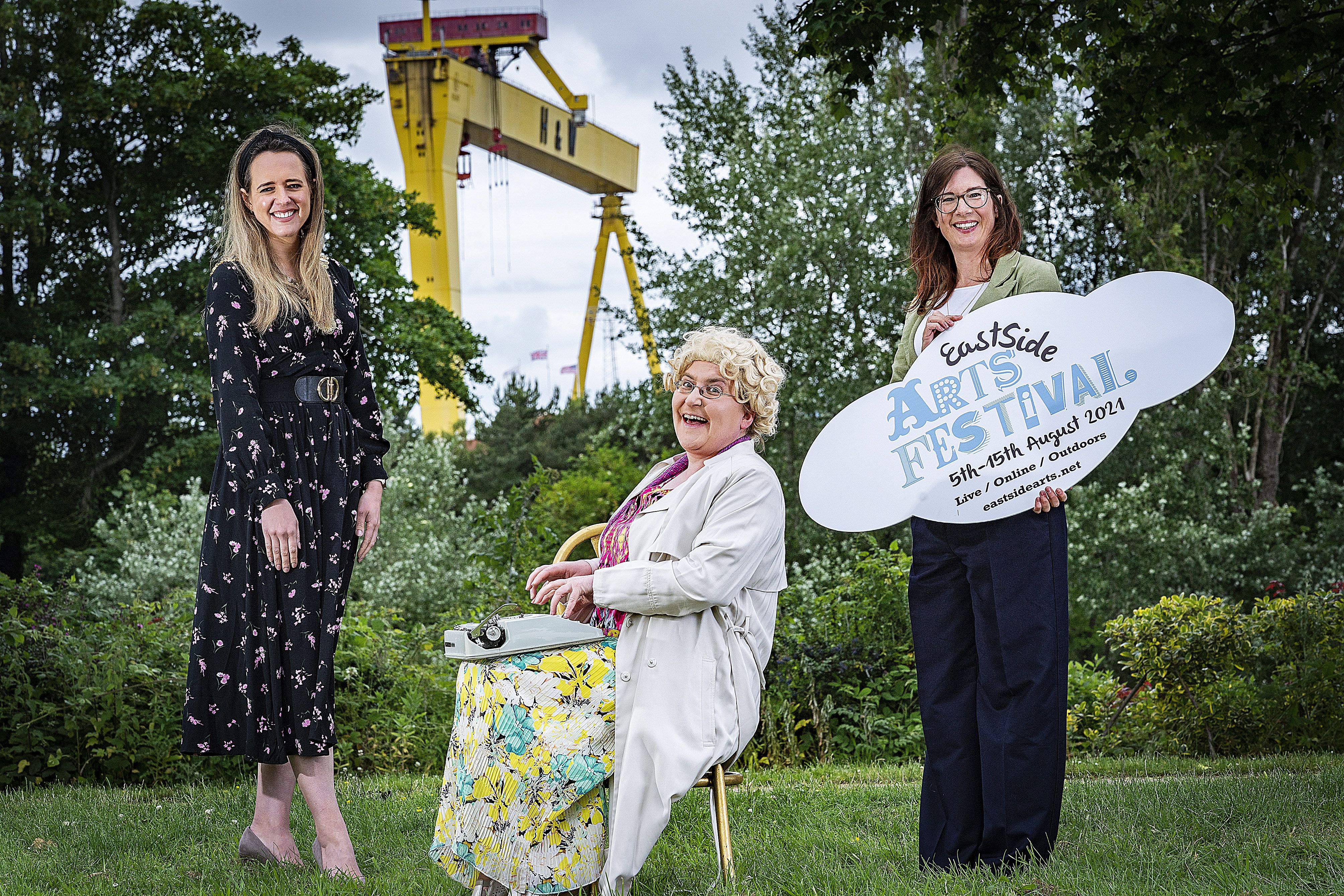 FESTIVITIES: Lord Mayor Cllr Kate Nicholl, actor Rachael McCabe and festival director Rachel Kennedy launch the festival 