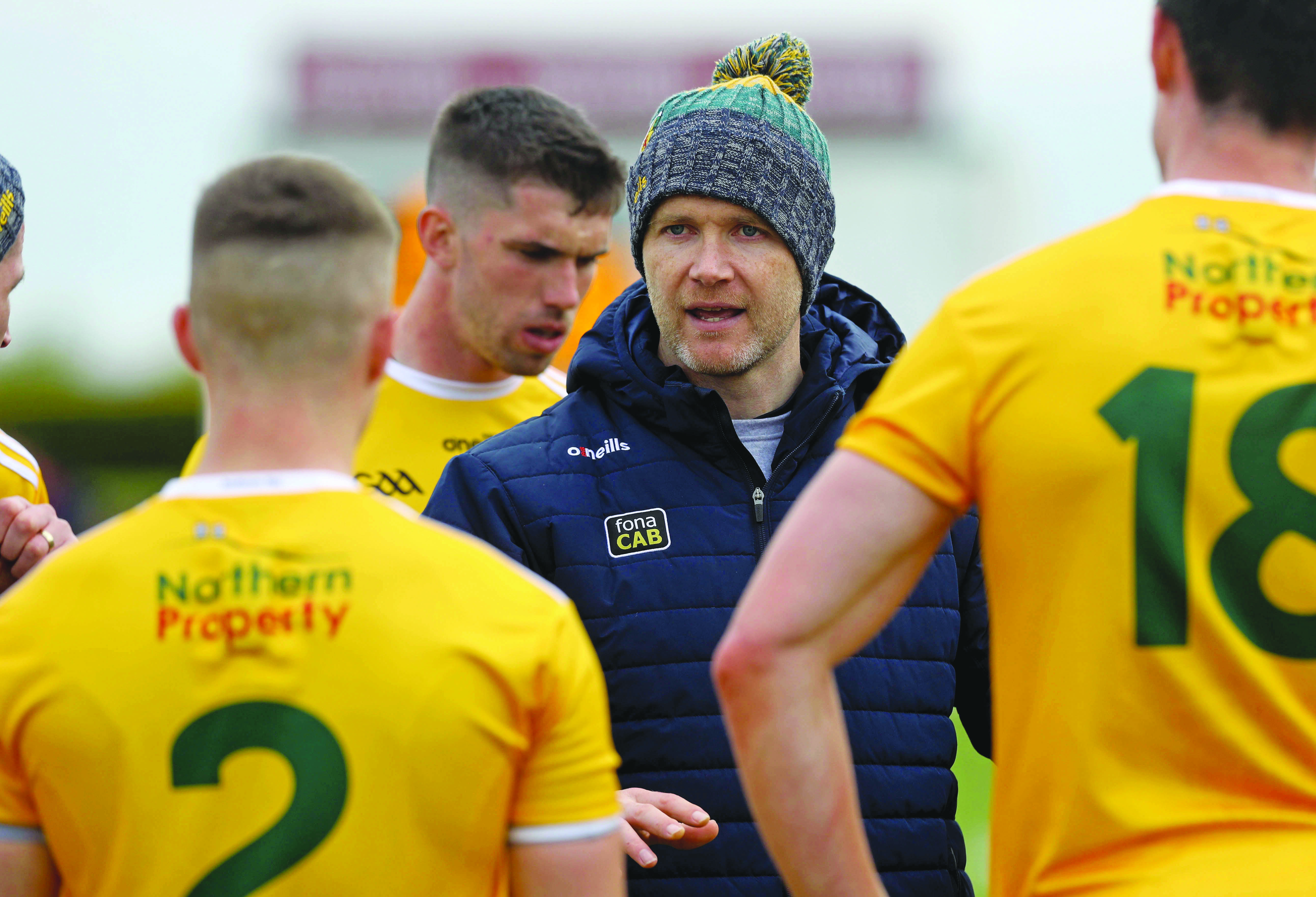 Antrim manager Enda McGinley insists the pressure is off his players ahead of Sunday’s Ulster Senior Football Championship showdown with Armagh