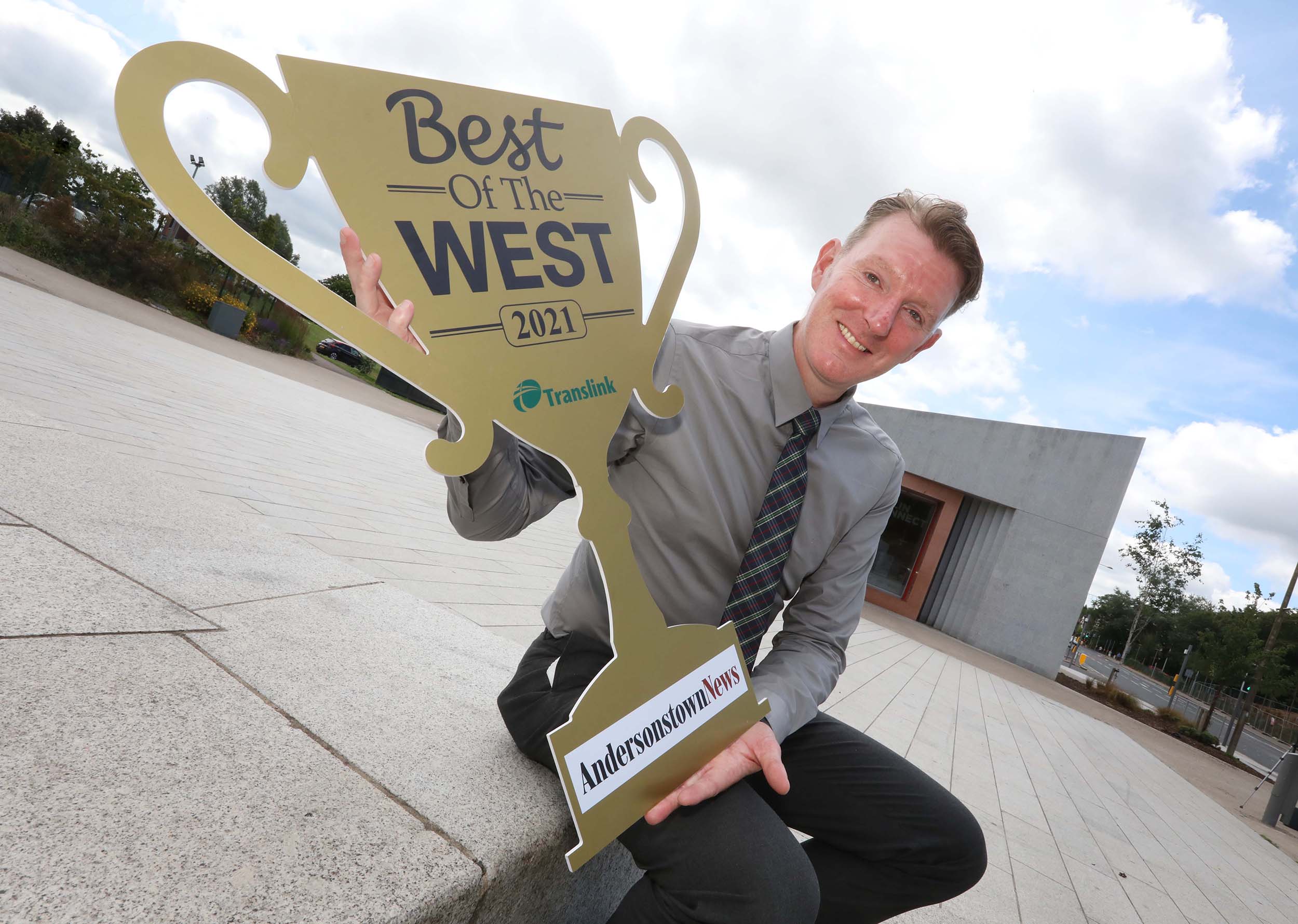 CELEBRATION: Damien Bannon, Translink Area Manager said they are extremely grateful to support the awards