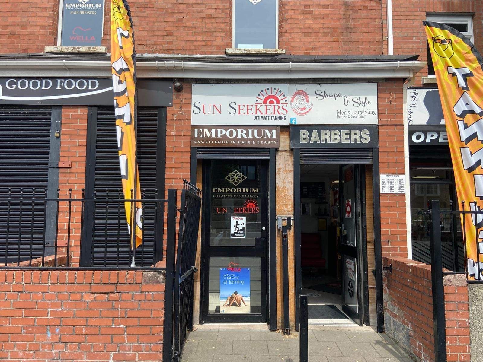  Sun Seekers tanning salon at the top of the Donegall Road 