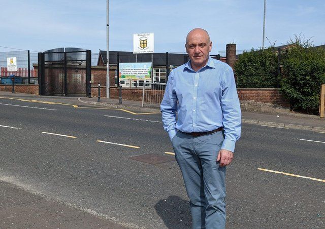 CALL: South Antrim Alliance MLA John Blair at Carnmoney Primary School