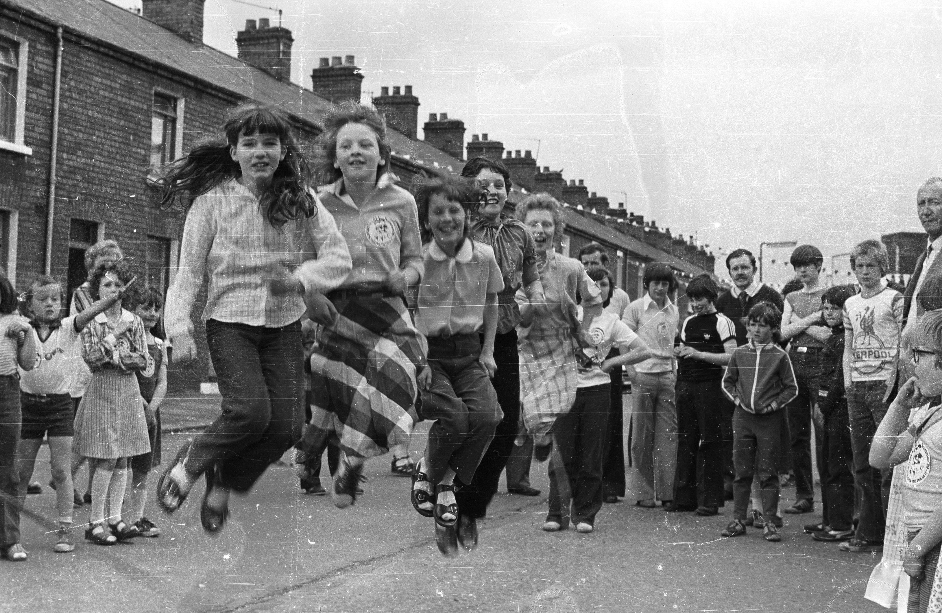 SUMMER FUN: Skipping during the Hamill Street and John Street Children\'s Sports Day in 1979