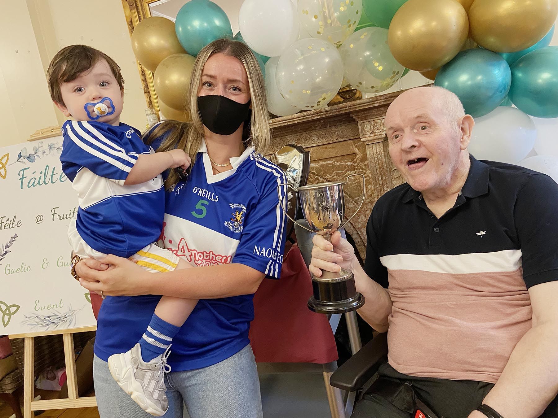 CHAMPIONS: Brendan Nugent with Fionnuala and Cullain from St John\'s GAC