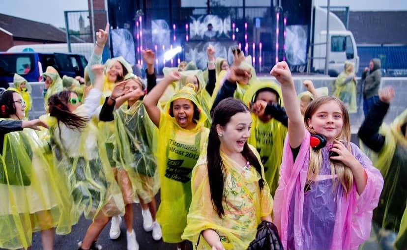 DIVERSIONARY EVENT: Hundreds of young people attended a Dance Night in Ardoyne on Sunday evening