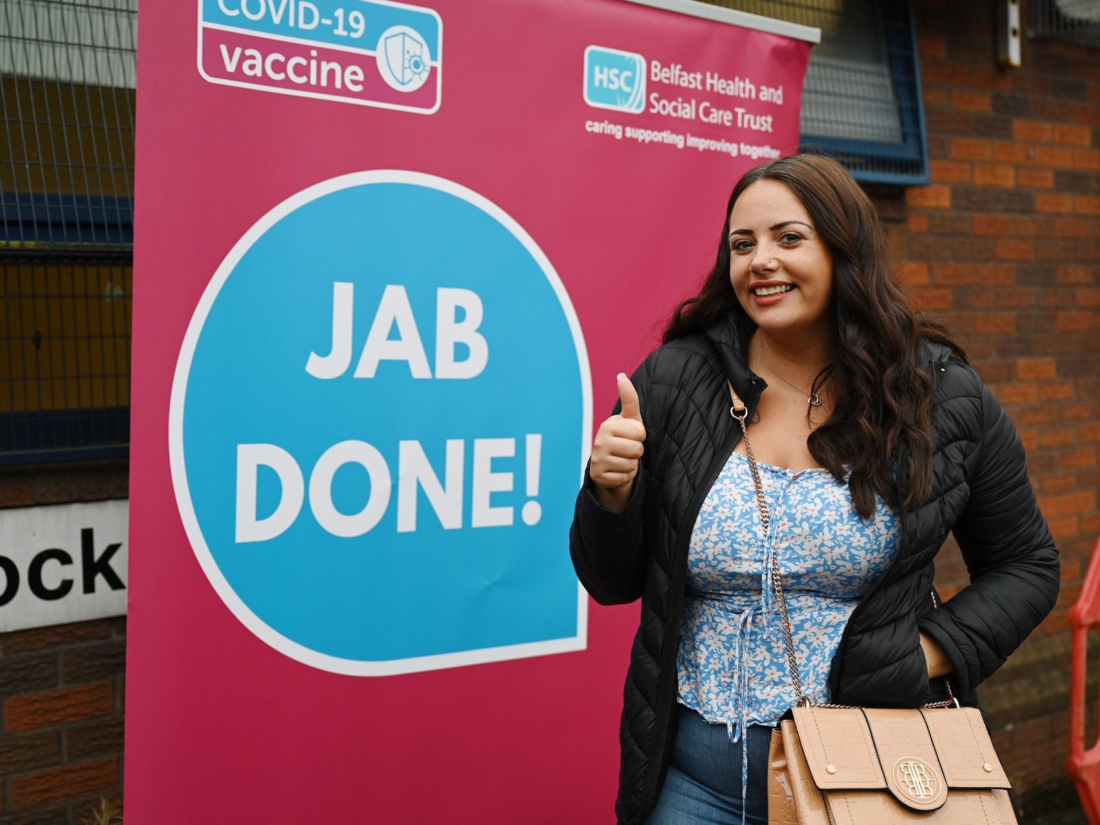 STEPPING UP: Stephanie Irvine received the first vaccination at Whiterock Day Centre today