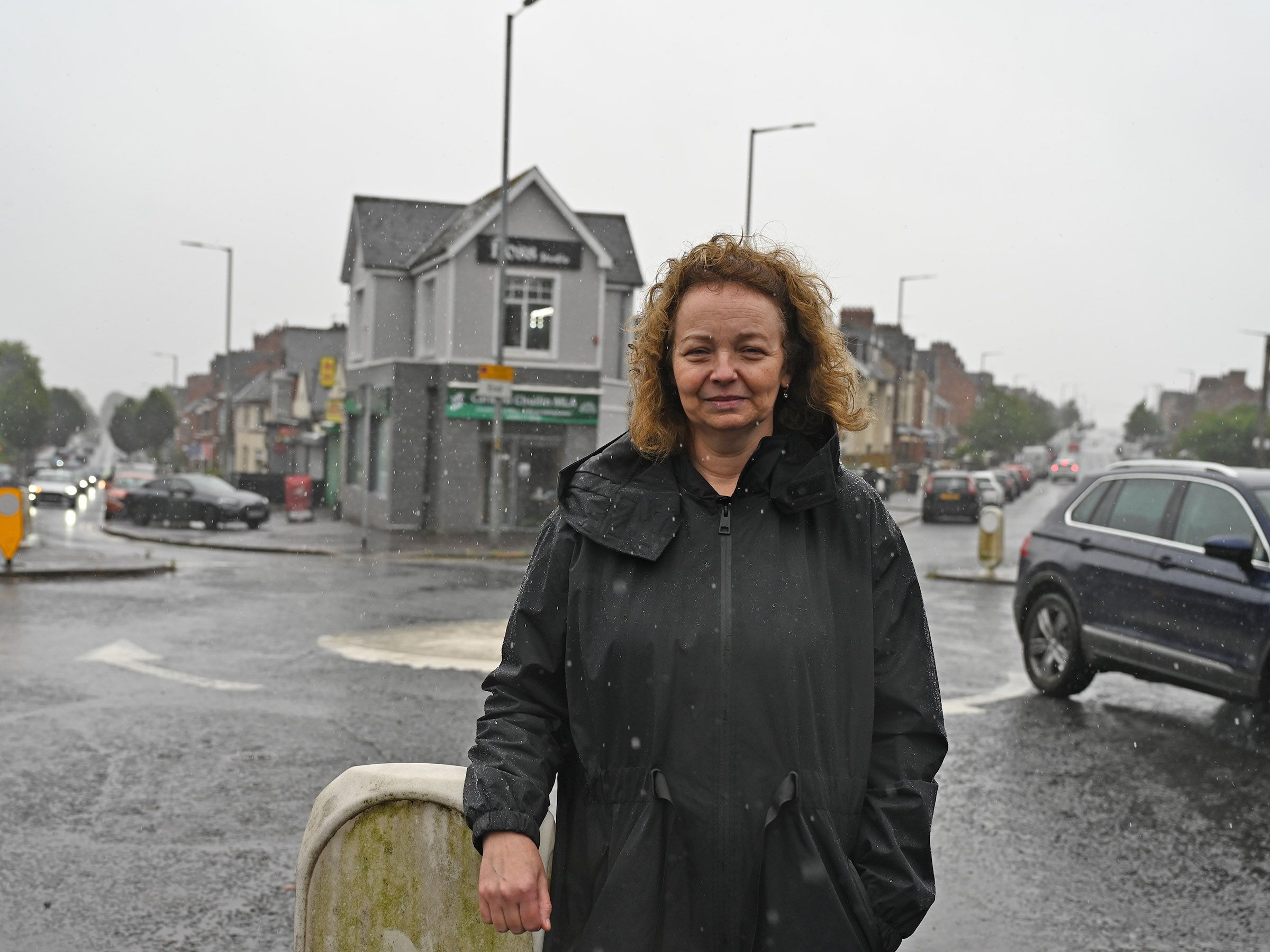 PLEA: Sinn Féin MLA Carál Ní Chuilín at the junction of Oldpark Road and Cliftonville Road