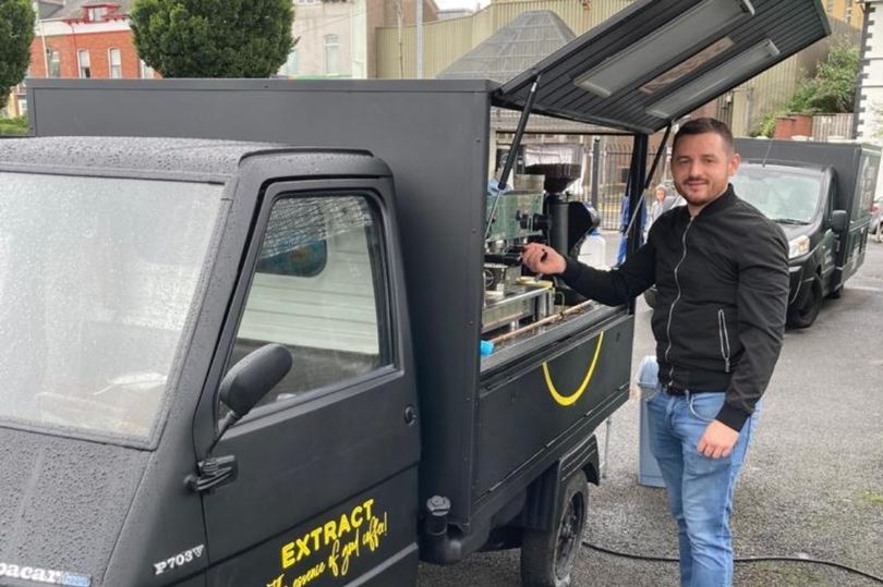 NEW BEGINNINGS: Ciaran McAllister of Belfast Coffee Truck 