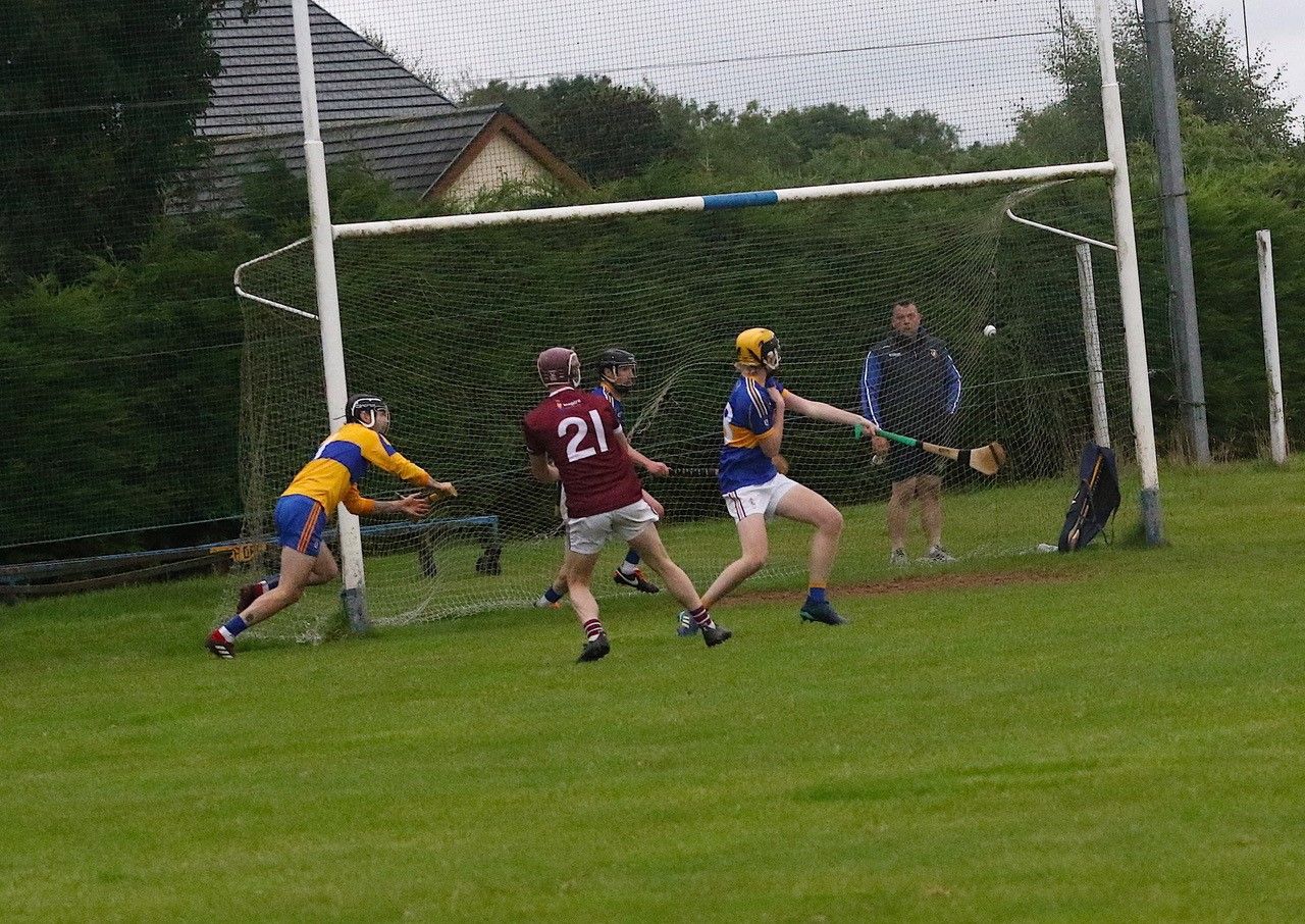 Patrick Sharpe fires home Cushendall\'s second goal