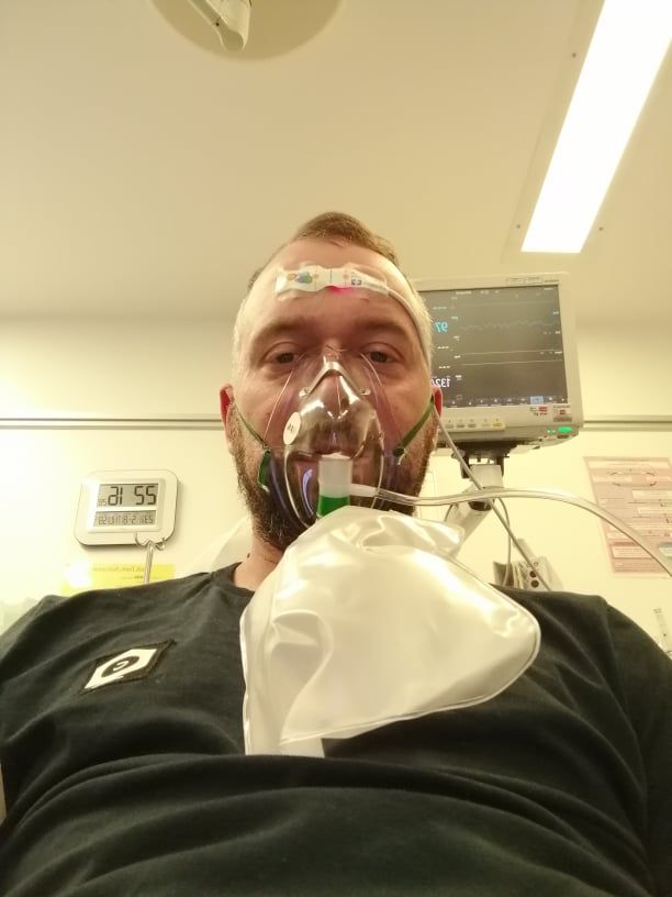 HOSPITALISED: Johnny Bates (37) spent five days in ICU in South West Acute Hospital in Enniskillen