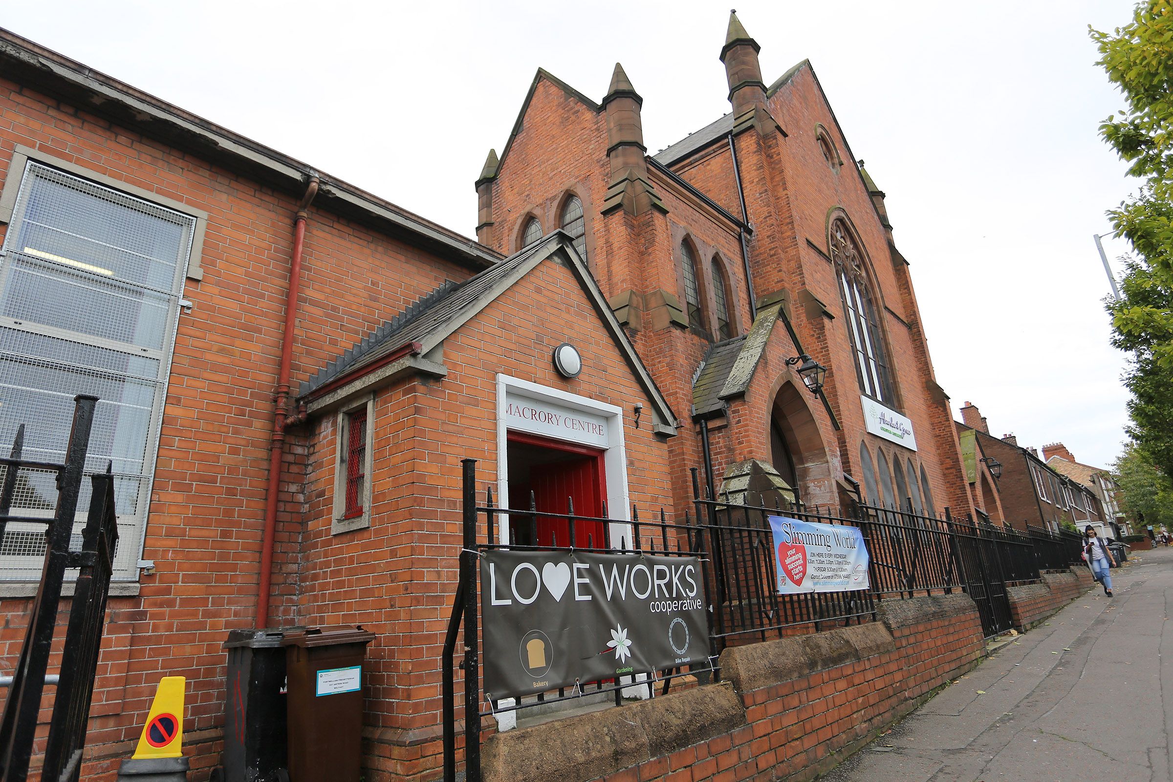 FIRST JABS: Macrory Church Hall in Duncairn Gardens