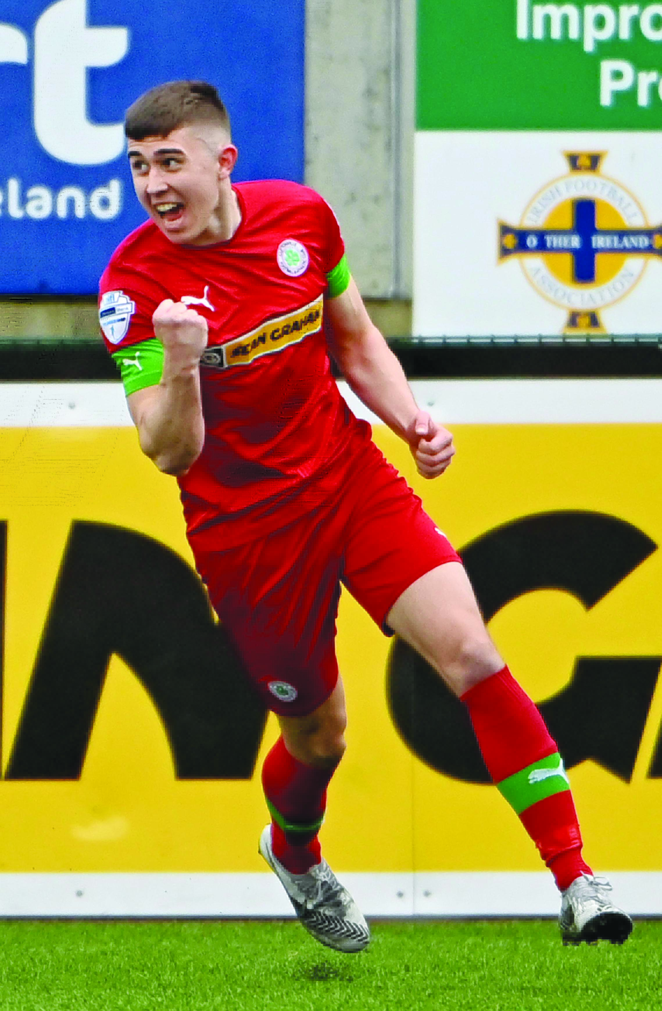 Paul O’Neill is one of several injuries but Cliftonville manager Paddy McLaughlin hopes to have him back in the coming weeks