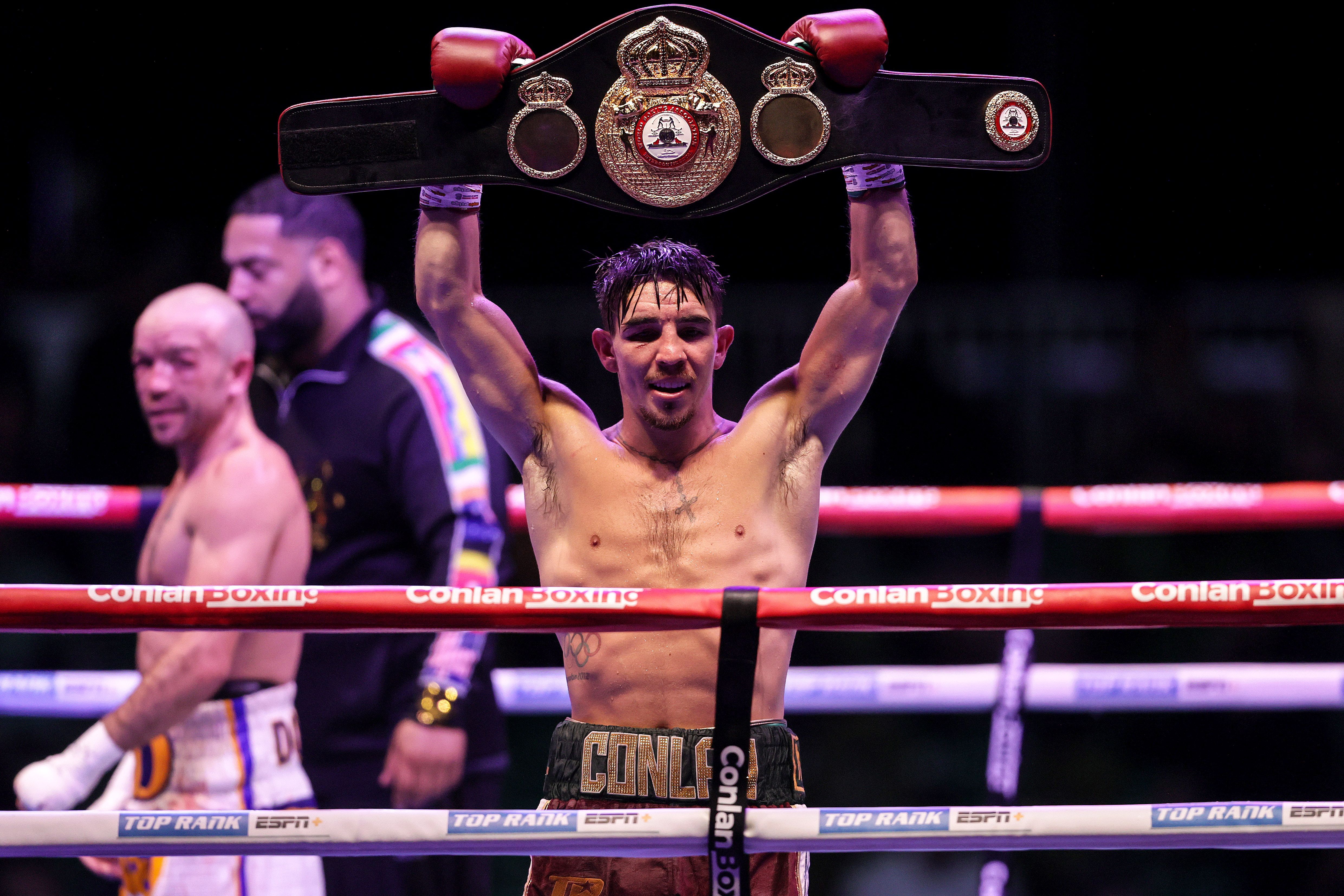 Michael Conlan could fight for the full WBA featherweight title in Belfast in December 