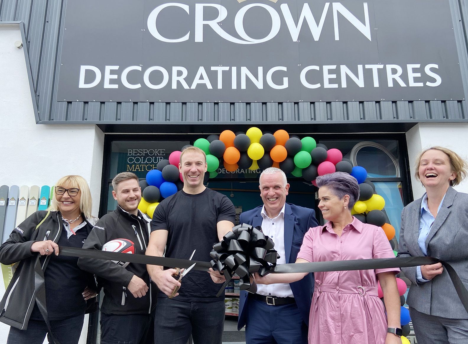 GRAND OPENING: The new Crown Decorating Centre on the Saintfield Road was opened by Stephen Ferris