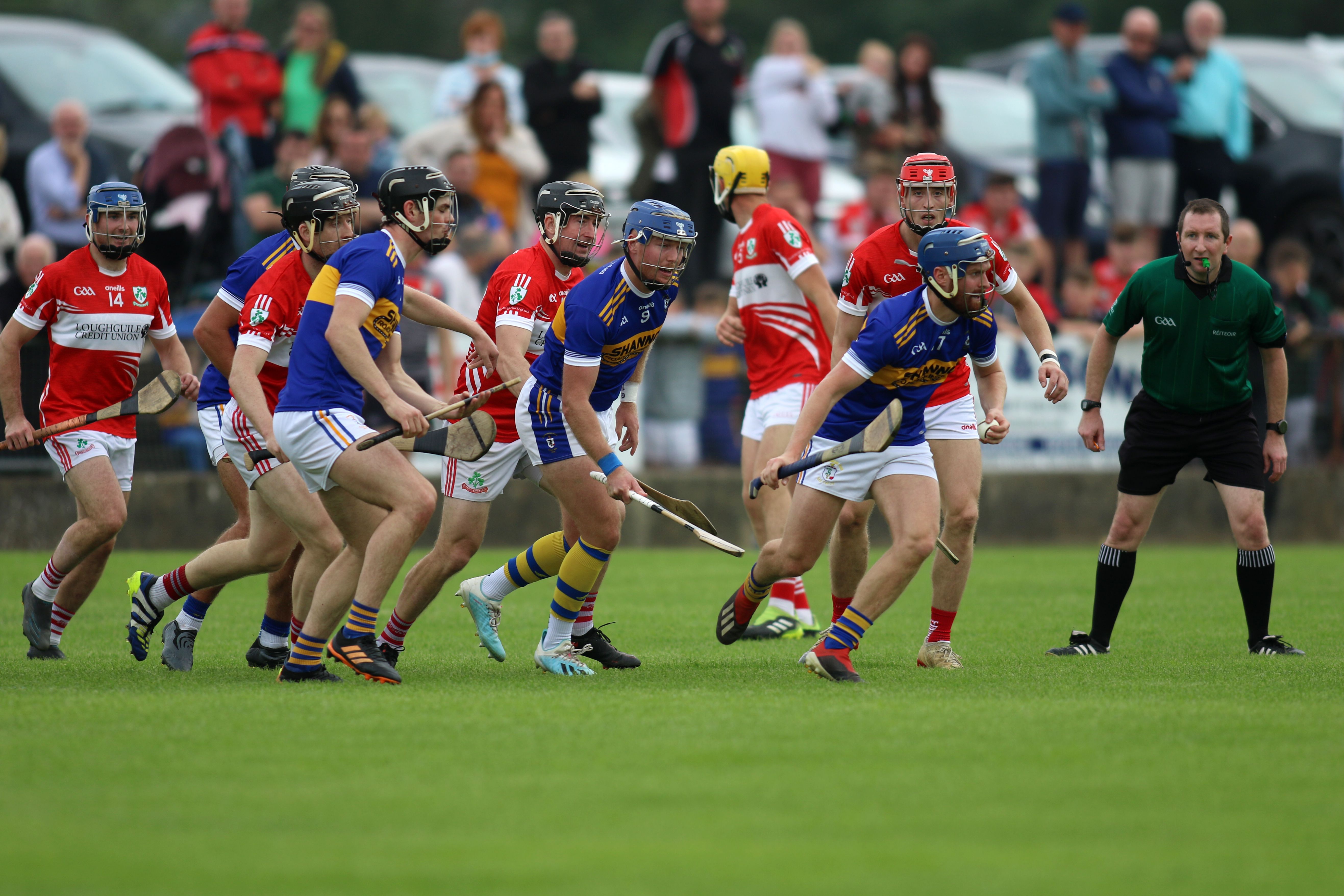 Dara Rocks emerges from a ruck of players on Sunday