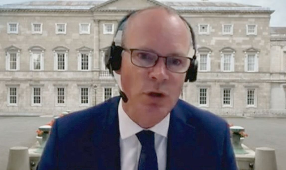 QUESTIONS: Simon Coveney giving evidence to the Committee on Foreign Affairs about the Katherine Zappone appointment – the issue continues to dog the coalition government