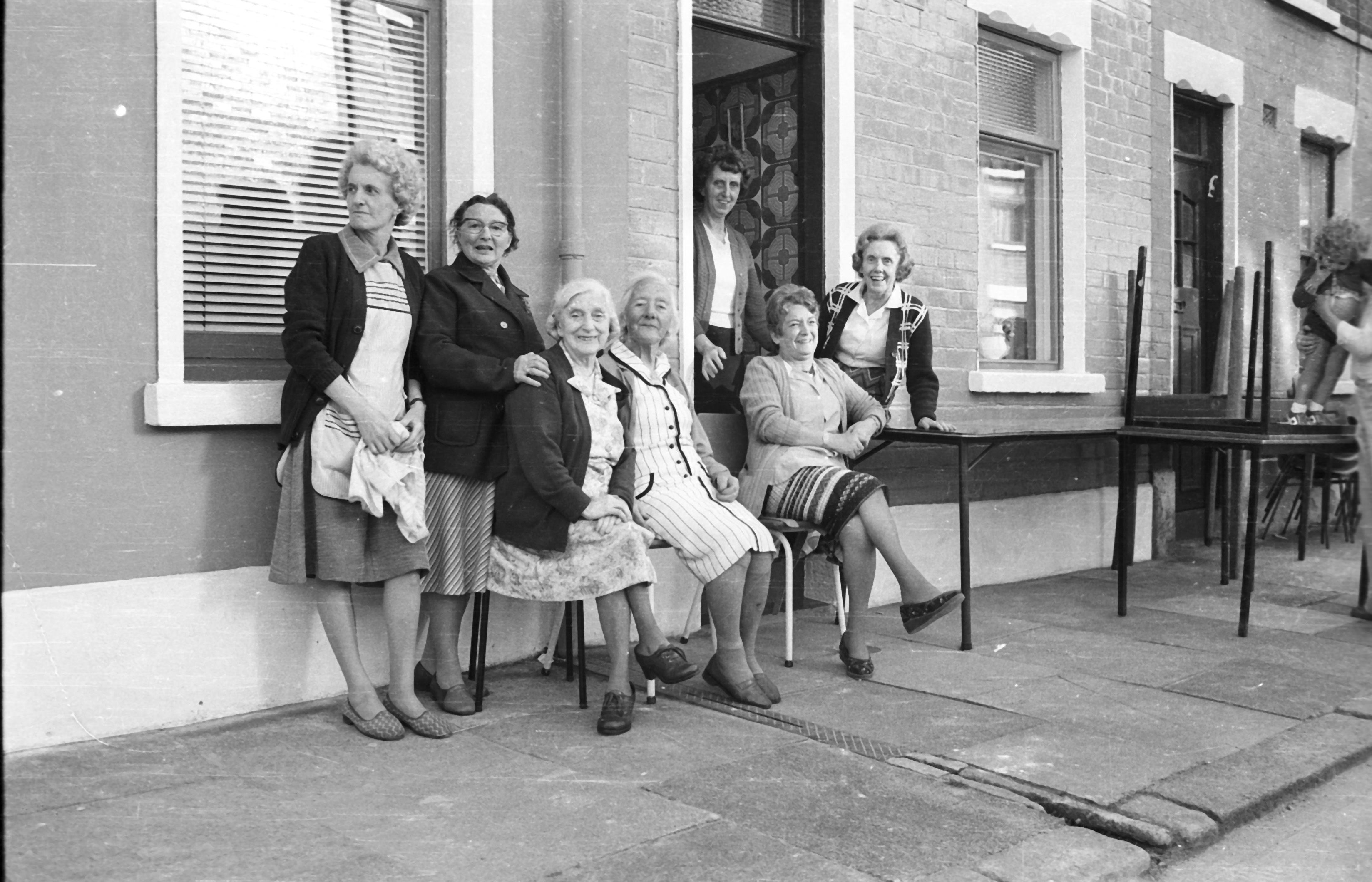 TAKING IT EASY: These ladies were enjoying a street party as the summer of 1979 came to end