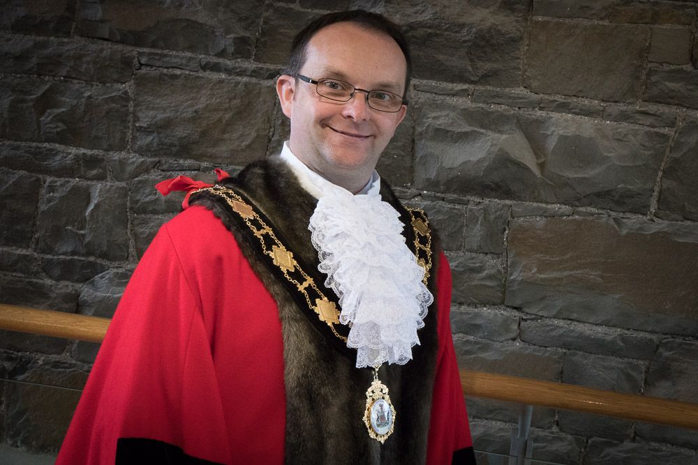 TRIBUTES: Paul Hamill (46) served as Mayor of Antrim and Newtownabbey from June 2017 to May 2018