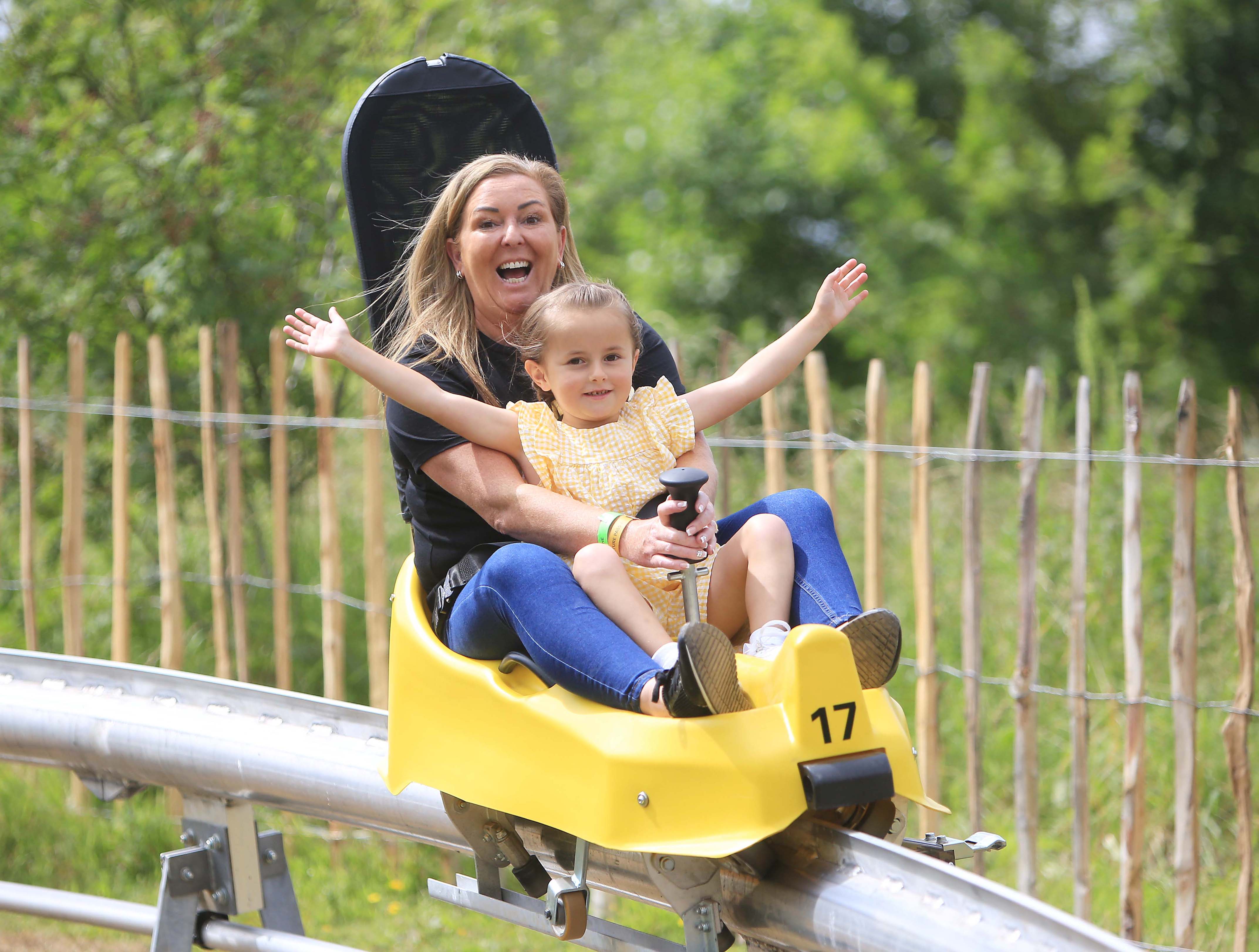 FAMILY FUN: The toboggan and ziplines formed part of a £5 million investment in the park