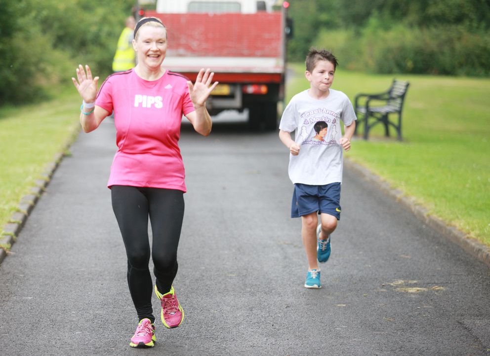 MARATHON EFFORT: Suzanne McCullagh (52) who is fundraising for PIPS Charity