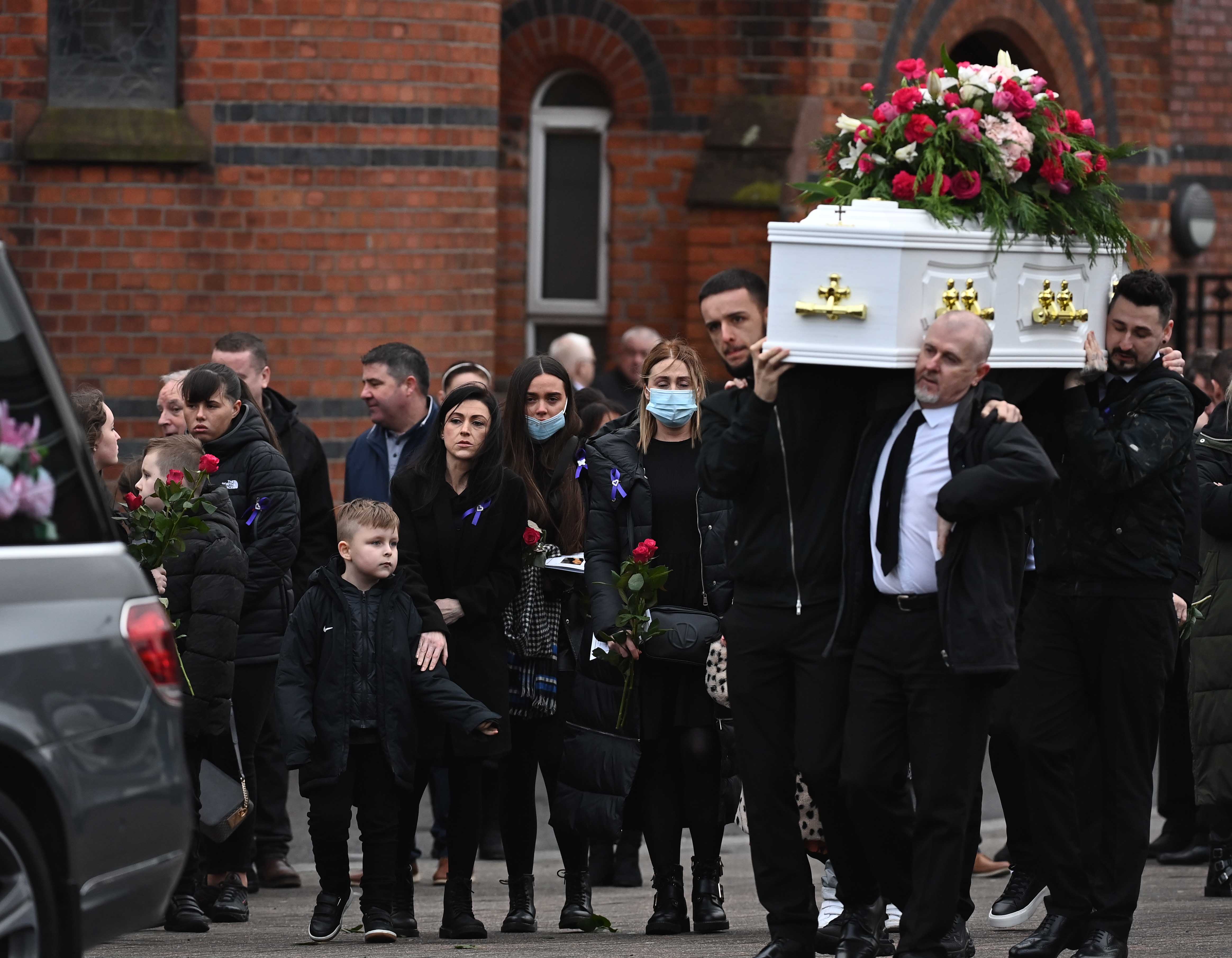 FINAL JOURNEY: Caoimhe Morgan\'s funeral took place yesterday, Monday