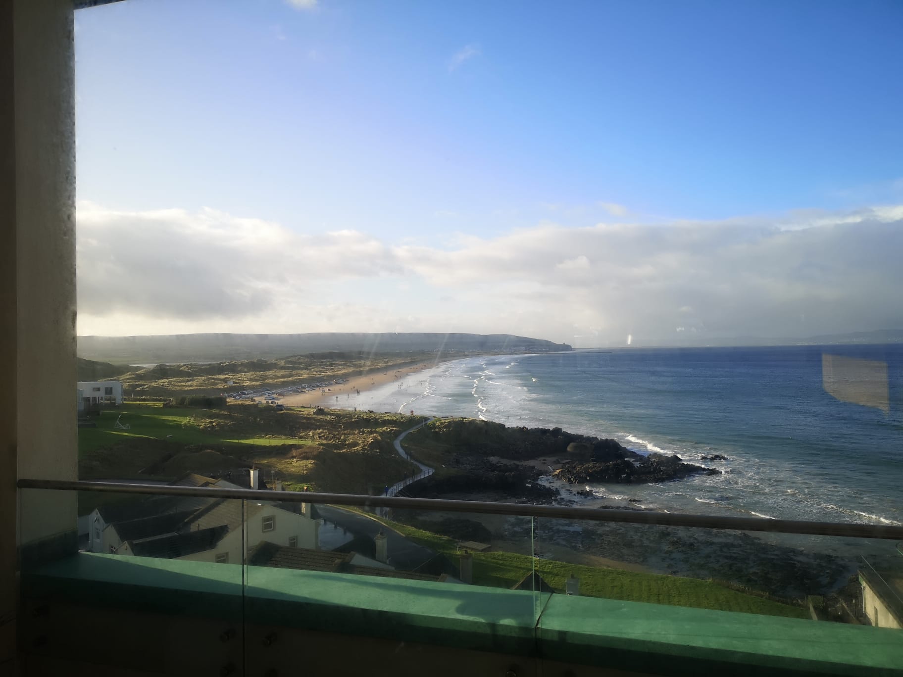 \"ENJOY THE PRESENT\": The stunning view towards Donegal from my Portstewart hideaway