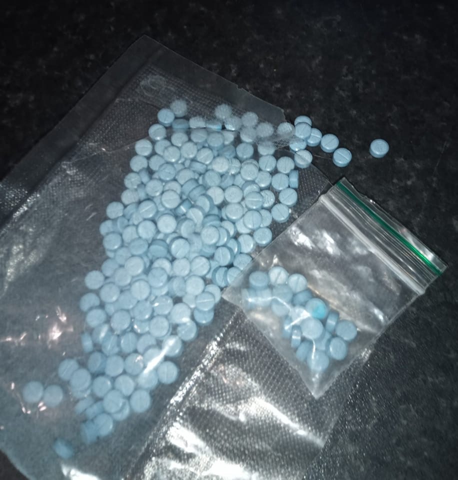 PILLS: The quantity of tablets found by a resident in the Lower Falls area