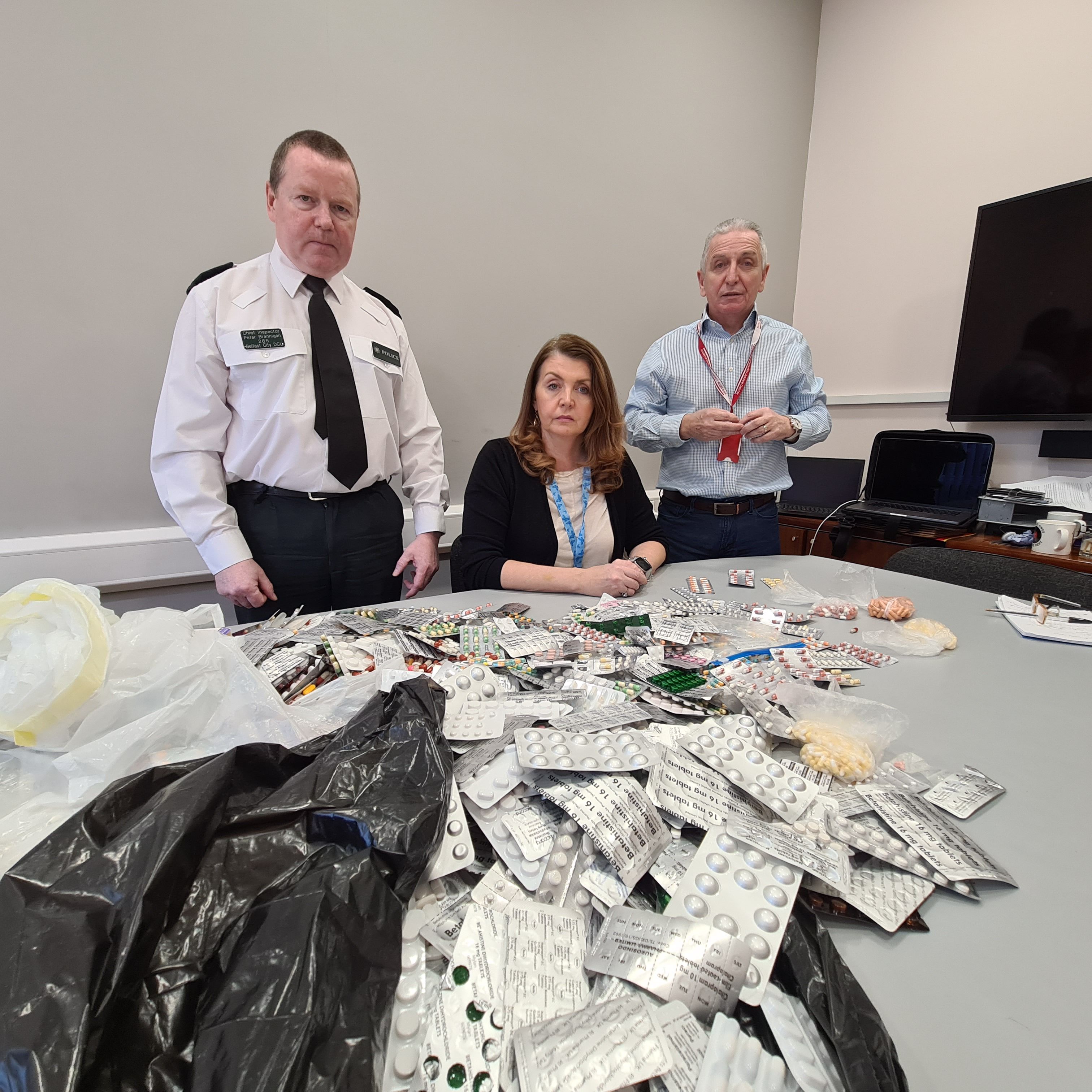 OFF THE STREETS: Chief Inspector Peter Brannigan with Jane Young and Jim McCarthy from CRJ