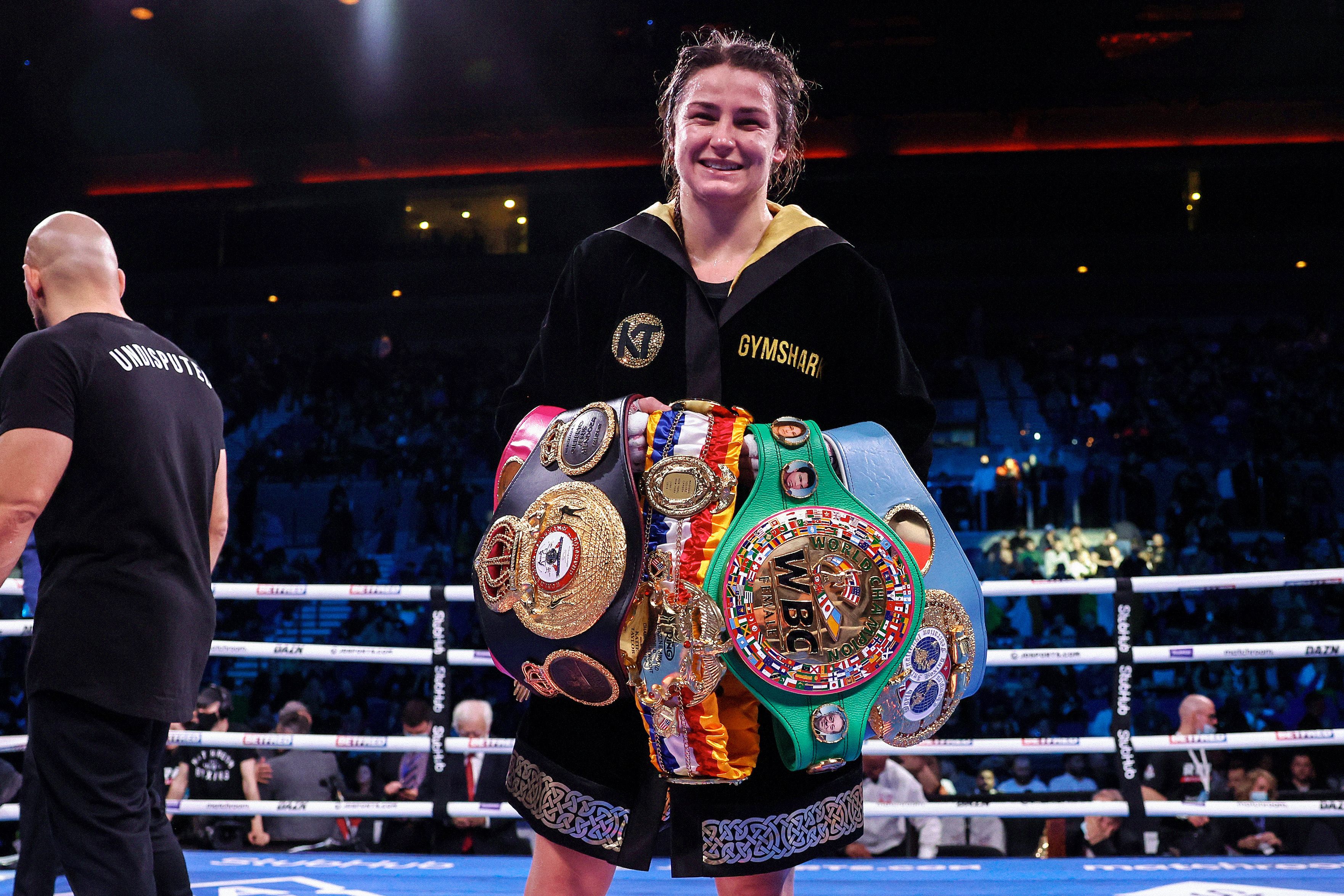 Katie Taylor puts her undisputed lightweight crown on the line against Amanda Serrano at Maison Square Garden on April 30