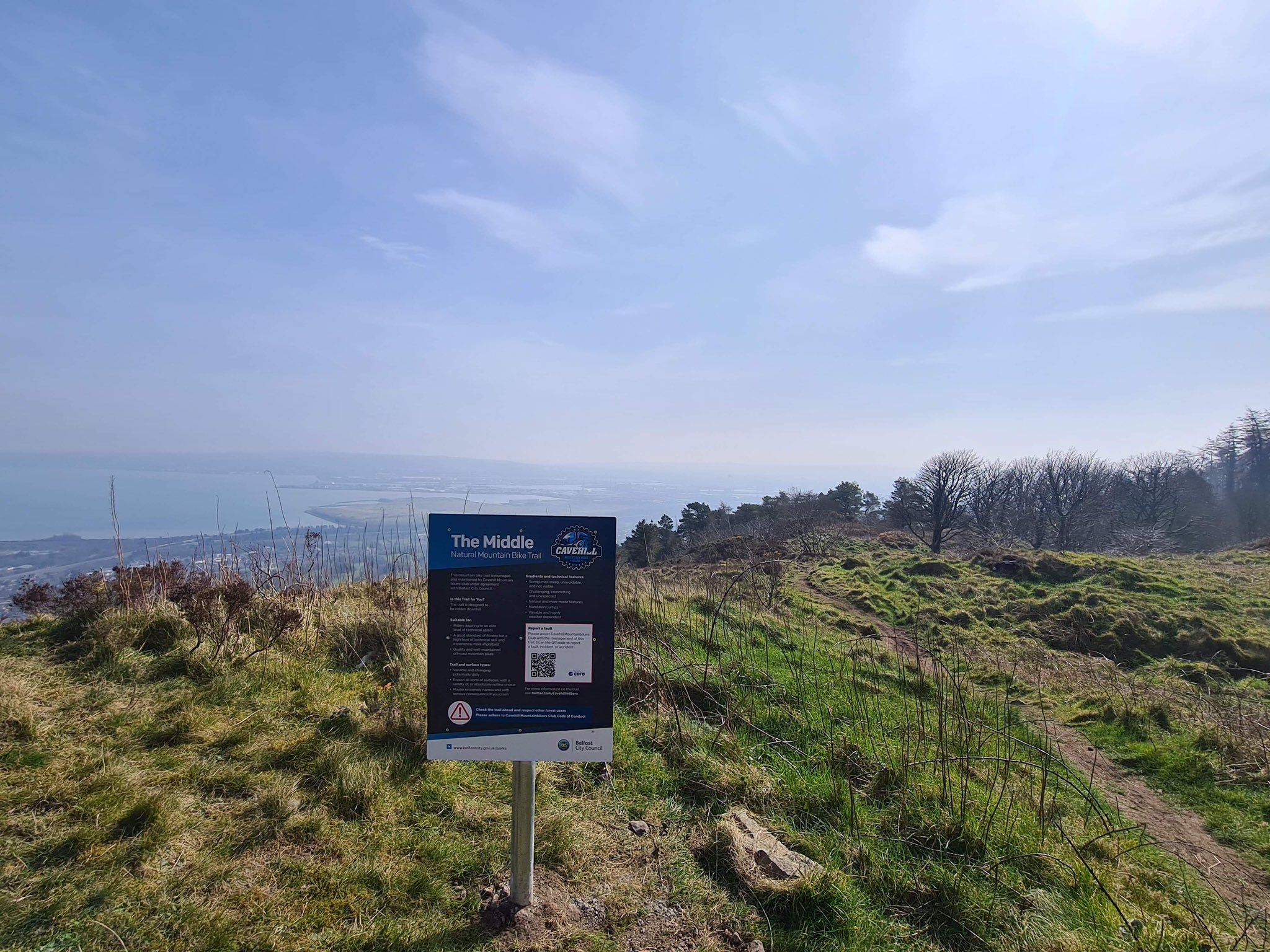 WELCOMED: The new \'Middle’ Mountain Bike Trail on Cavehill will be officially opened later this month