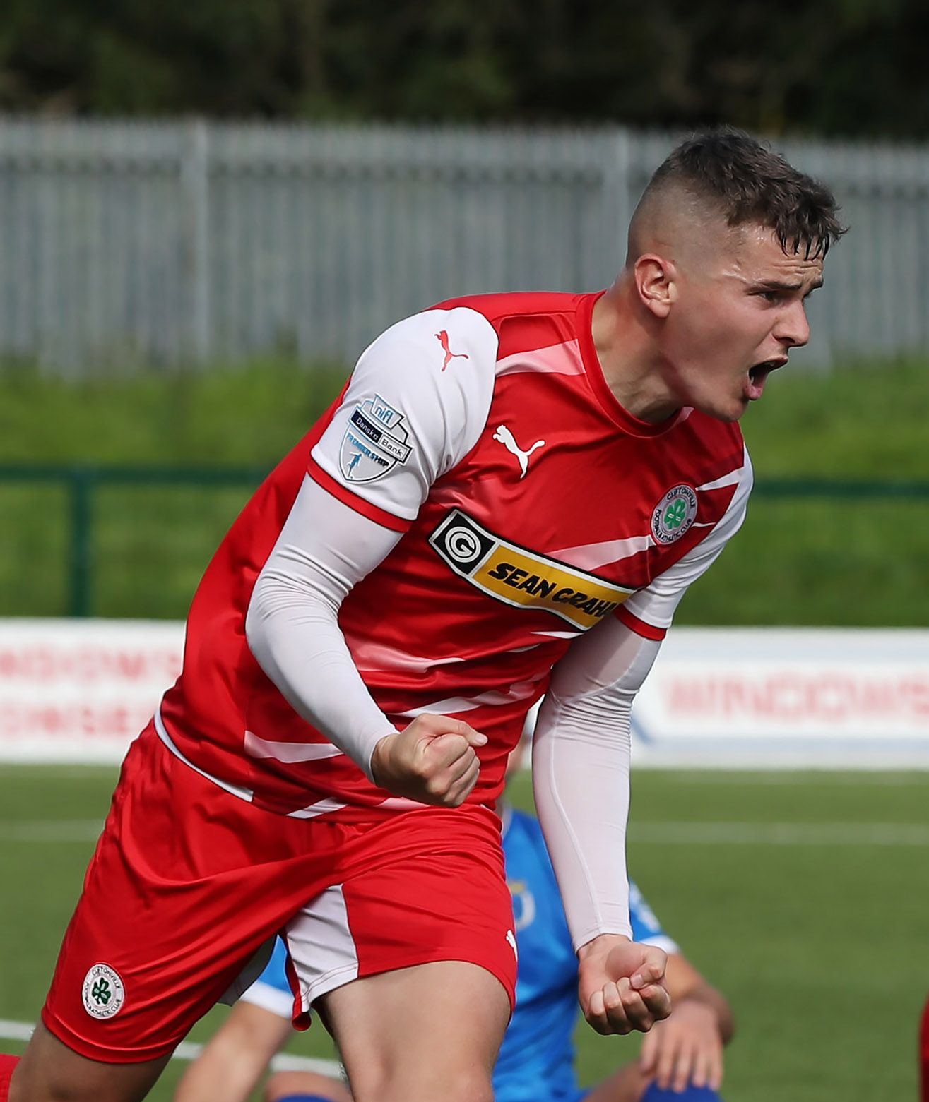 Ronan Hale hit four goals in Cliftonville\'s win