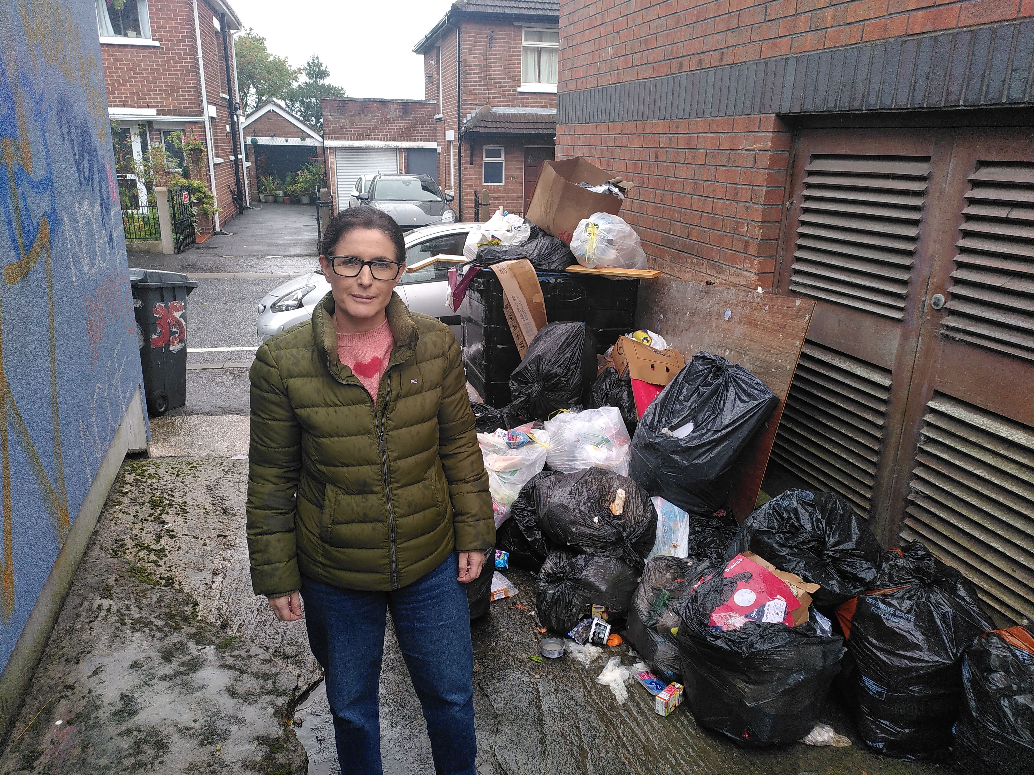 FLY-TIPPING: Paula Bradshaw MLA has called for a more effective solution in dealing with fly-tipping around Stramillis